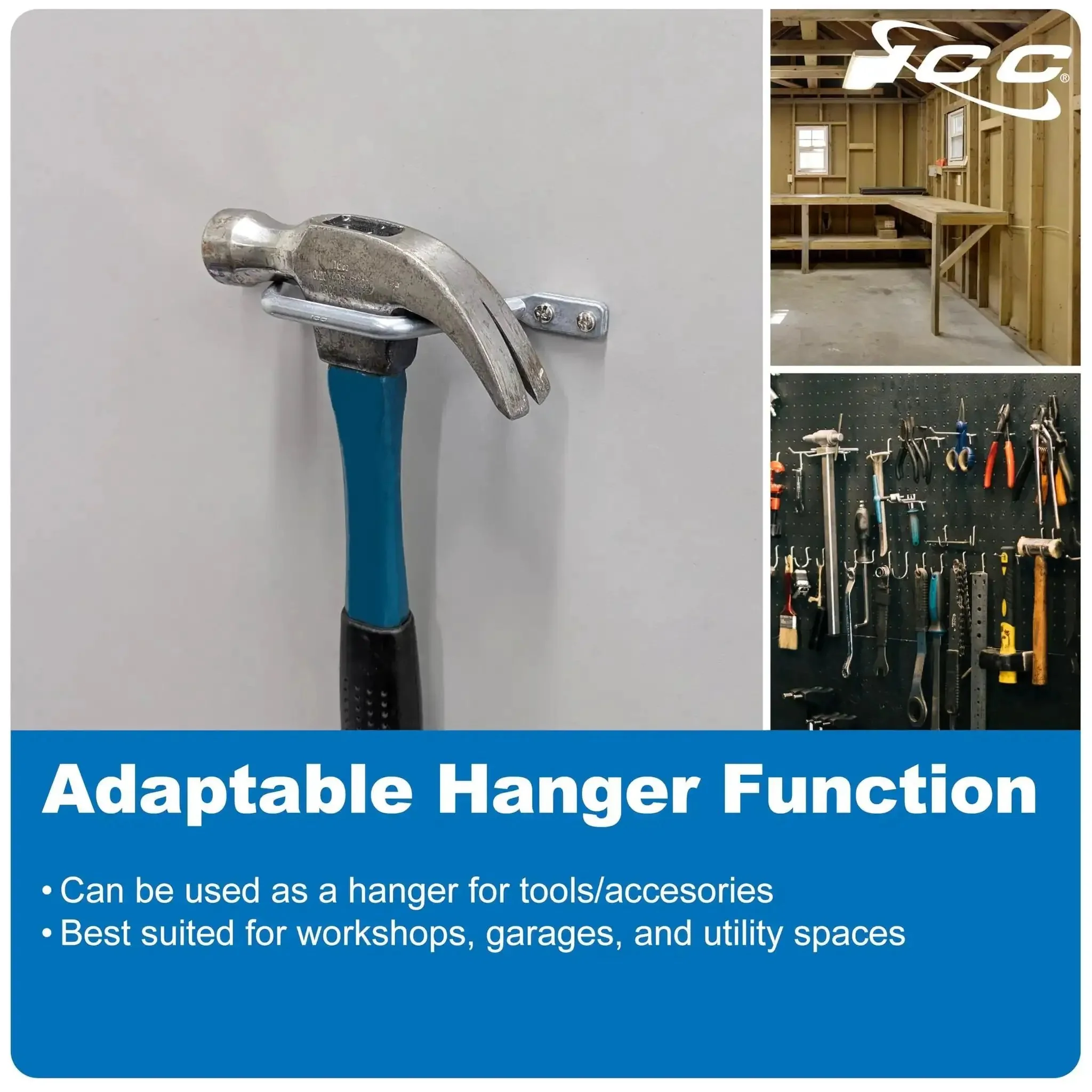 2 Inch Metal Cable Distribution D Ring 25 Pack for Horizontal and Vertical Wall Cable Organization, Cable Hanger and Wire Loop for Structured Wiring, Pro Grade Heavy Duty Aluminum Mounting Solution - Image 5