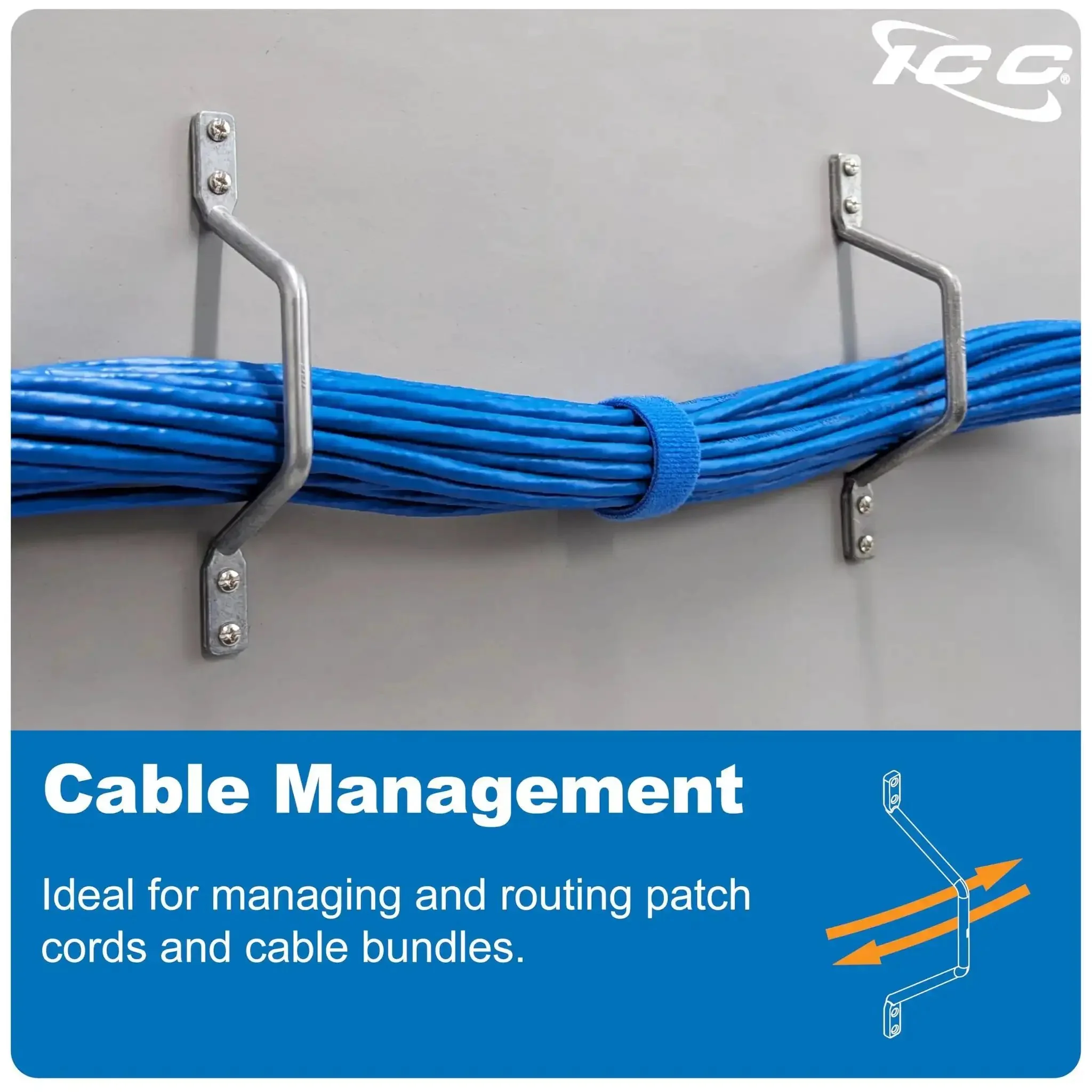 2 Inch Metal Cable Distribution D Ring 25 Pack for Horizontal and Vertical Wall Cable Organization, Cable Hanger and Wire Loop for Structured Wiring, Pro Grade Heavy Duty Aluminum Mounting Solution - Image 8