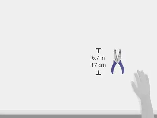 2-Inch Reach Hole Punch For Home Crafts, 1/8-Inch Round Punch, Comfy Soft-Grip Handles, Ergonomic Design, High-Capacity Receptacle, Chrome And Purple Finish, Durable Punch Tool For Paper, Cardstock, And DIY Projects - Image 2