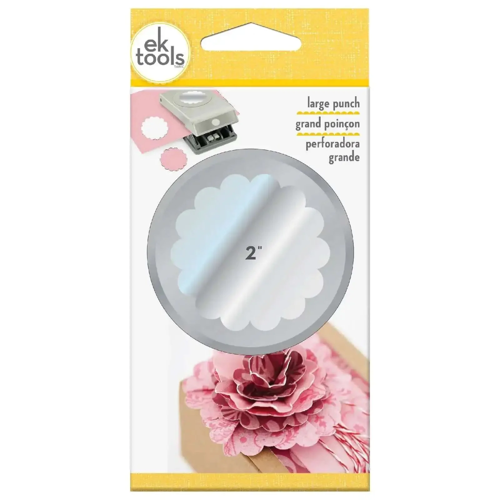 2 Inch Scallop Circle Paper Punch For Scrapbooks And Card Making, Metal Craft Punch With Stackable Design That Locks Shut, Gray Finish, Durable Hand Tool For Greeting Cards, Albums, Diy Projects And Mixed Media Artwork - Image 7