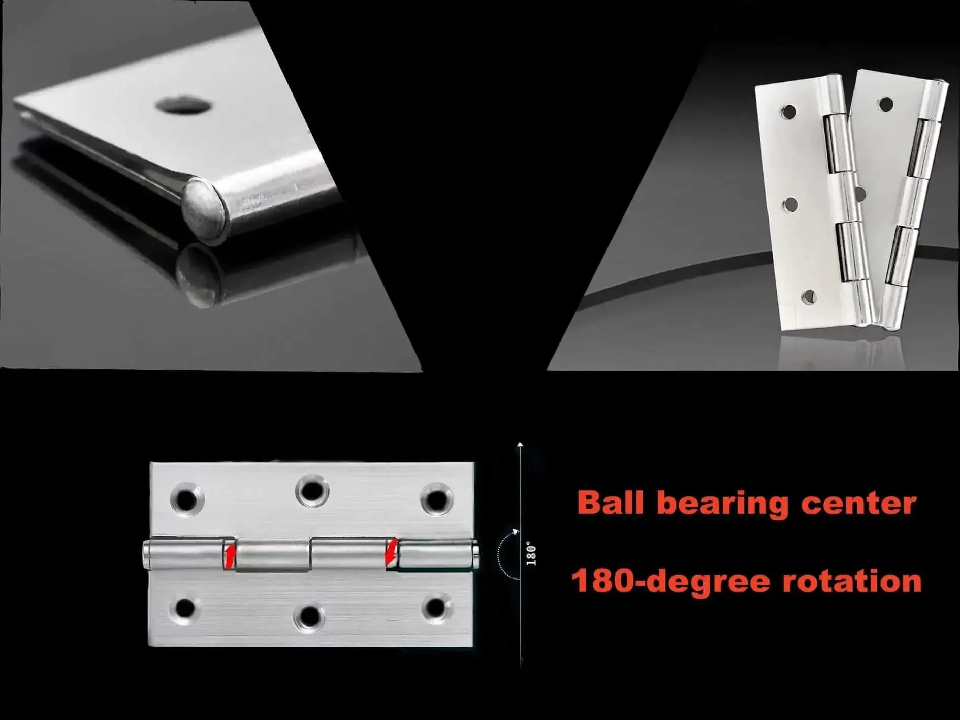 2 Inch Stainless Steel Door Hinges Tough As Nails For Cabinets Jewelry Boxes Toolboxes Dollhouses And Furniture Projects Folding Window Style With Mounting Screws Silver 10 Pack - Image 3