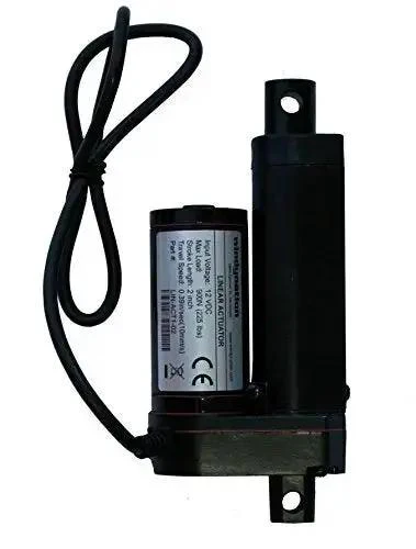 2 Inch Stroke Linear Actuator 12V DC Outdoor Rated IP65 With 225 Lb Dynamic Lift And 600 Lb Static Load 0.39 Inch Per Second Travel Speed Beefy Weatherproof Heavy Duty Motor For Precise Lifting And Positioning