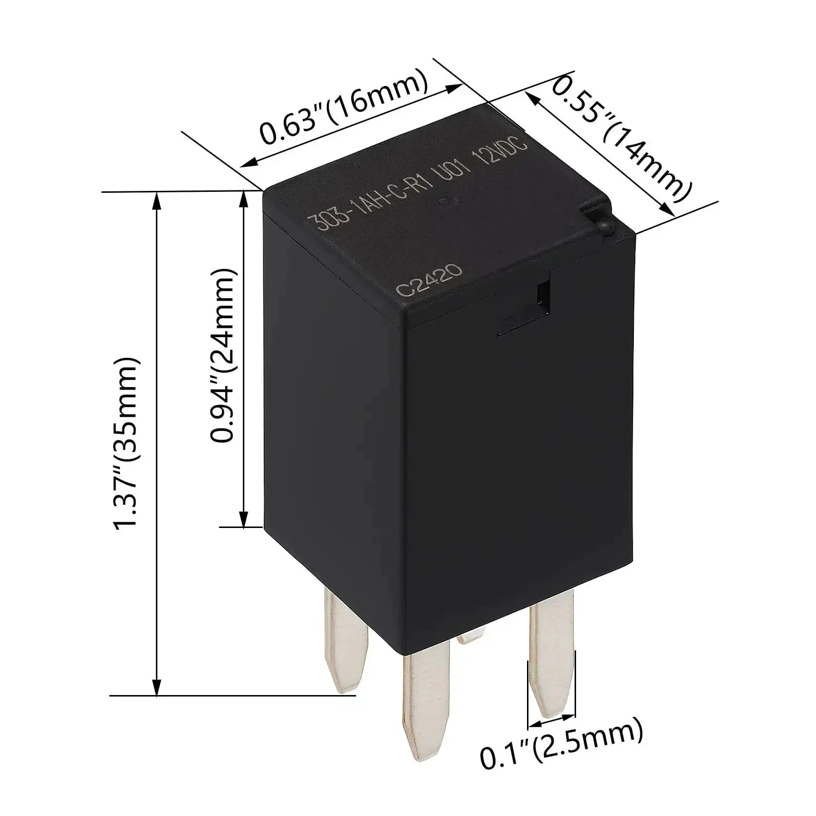 2 Pack 12V DC Automotive Relay Kit 20A SPST 4 Pin High Temp 125C Ready For Polaris RZR Slingshot Ranger Sportsman Cooling Fans And Other Auto Electrical Projects - Image 4
