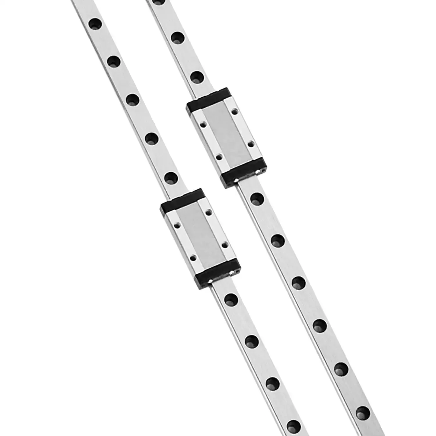 2 Pack 150mm Linear Sliding Rail Guide Set With 2 MGN9H Carriage Blocks For 3D Printers And CNC Machines Heavy Duty Steel Rails For Smooth Glide And Precision Alignment