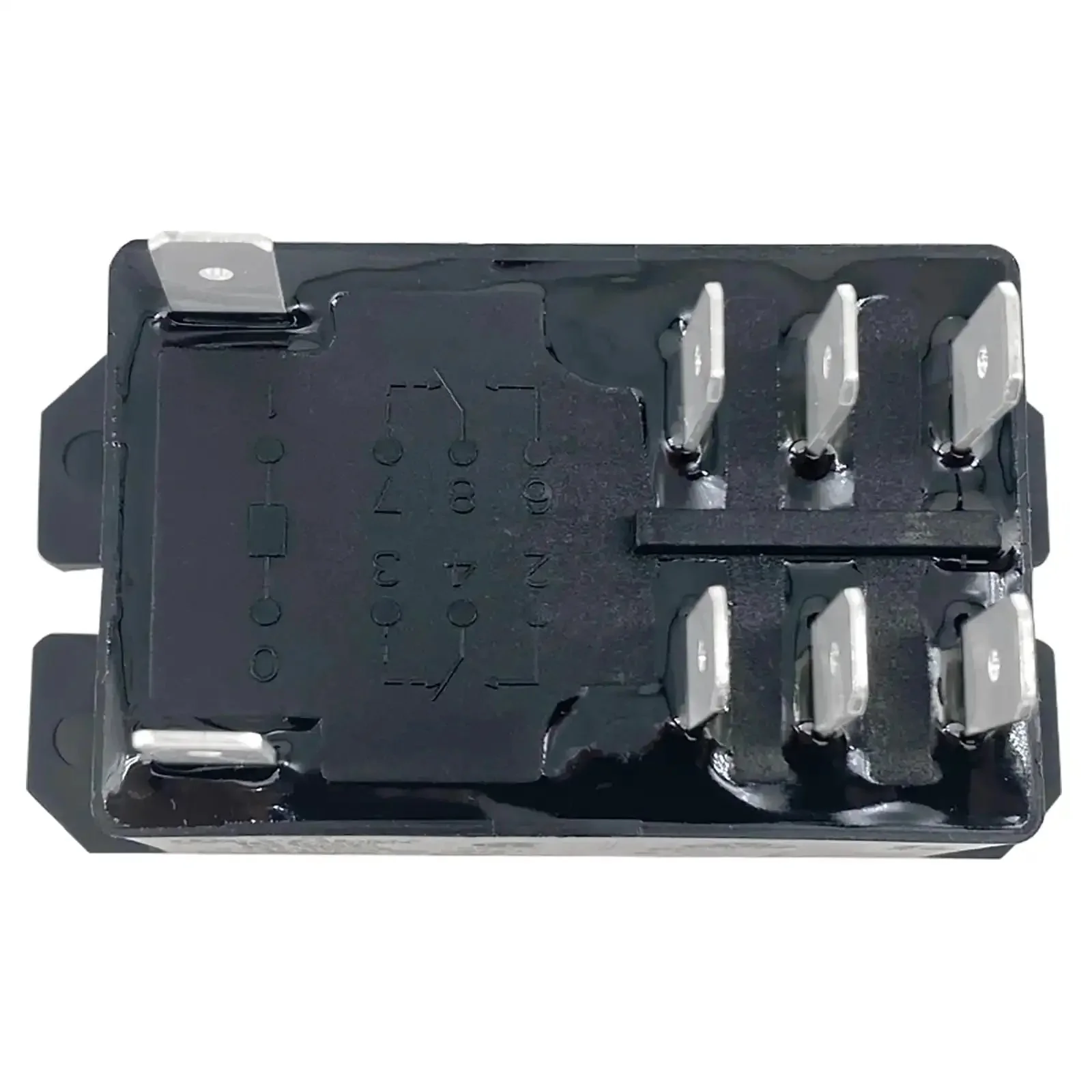 2-Pack 30A 240VAC DPST-NO Power Relay For HVAC Systems, 2 Pole, 8 Pin Quick-Connect, Flange Mount, General Purpose Replacement For T92 Series Relays, Ideal For Furnaces And Air Handlers - Image 3