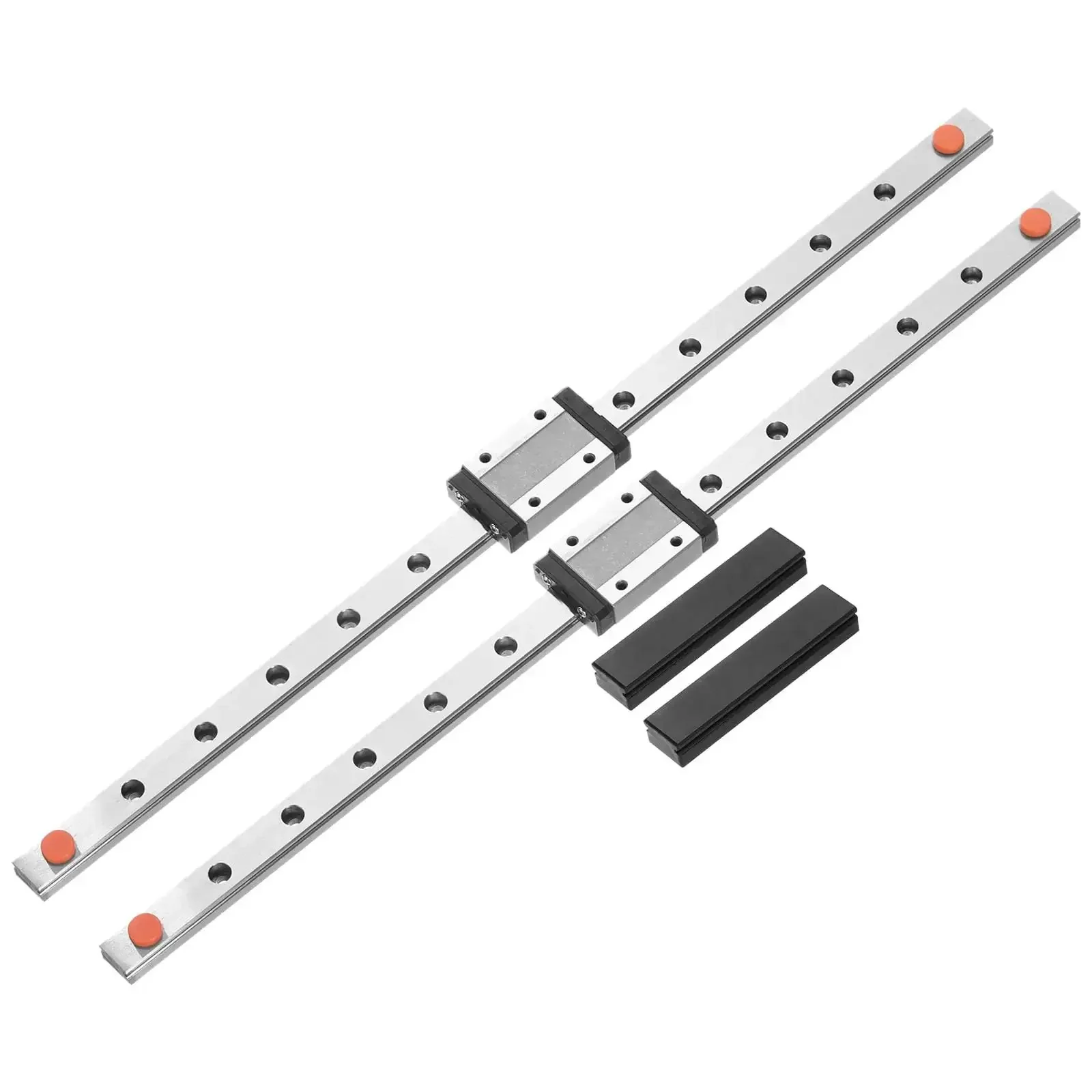2 Pack 350mm Linear Guide Rail Kit With MGN12H Carriage Blocks And Mini Guides For DIY 3D Printers And CNC Machines Durable Bearing Steel Rails For Smooth High Precision Movement Ready To Roll