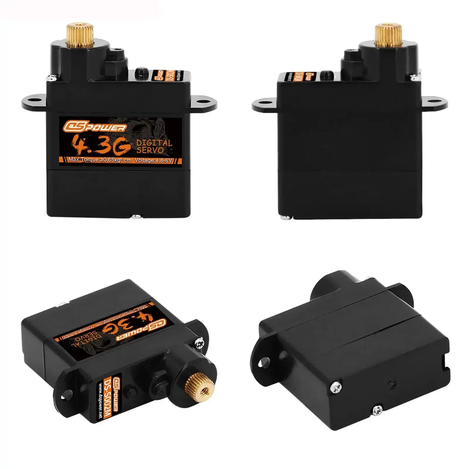 2 Pack 4.3G Mini RC Servo Digital Coreless Metal Gear for Fixed Wing Planes, Helicopters, Drones, Boats, and One Twenty Fourth One Twenty Eighth Scale RC Cars and Robots Toy Hobby - Image 7