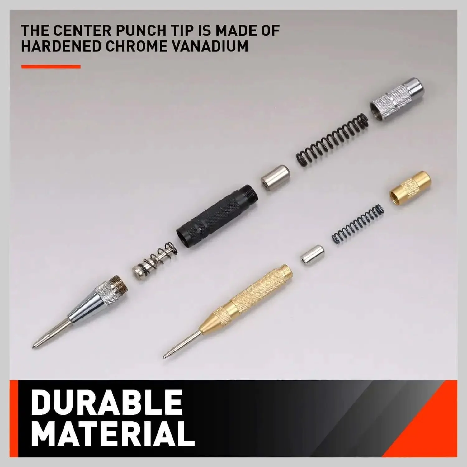 2 Pack 6 Inch Automatic Center Punch With Adjustable Impact One Hand Operation Built Tough For Precise Marking And Hole Centering In Wood And Metal Projects - Image 5