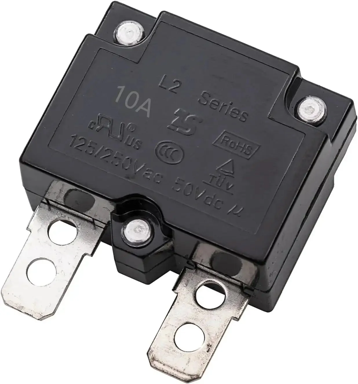 2 Pack Automatic Reset Circuit Breaker 10A 125 To 250V AC, 50V DC Thermal Relay Switch For Kids Ride On Toys Cars, Kid Friendly Overload Protection Relay, Replacement Part For Electric Cars - Image 4