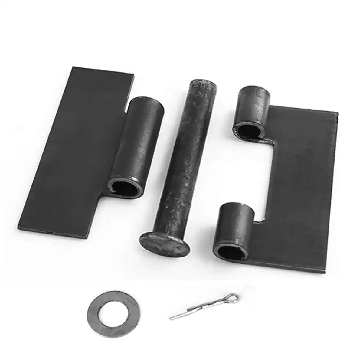 2 Pack Beefy Weldable Hinges Heavy Duty Steel Weld-On Butt Hinges For Trailer Ramp Door Garage Gate 6-1/2 By 5 Inches 5 mm Thick 440 Lb Per Pair 260 Degree Rotation No Noise - Image 2
