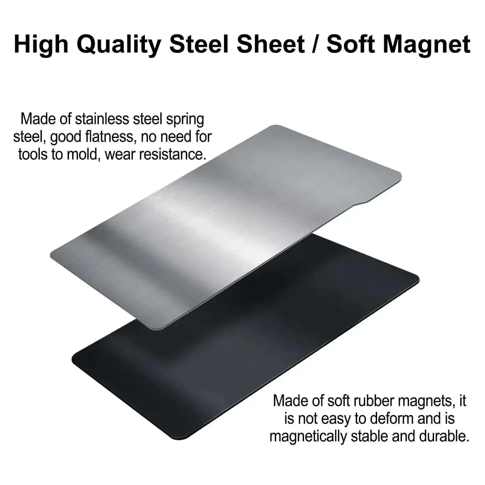 2-Pack Flexible Build Plate Set for Anycubic Photon Mono 4 and Mono 4 Ultra Resin 3D Printer, Spring Steel Magnetic Bed With Quick-Release Base, No-Fuss Clip-On Compatible, Keeps Prints Sharp After Leveling Adjustments - Image 3