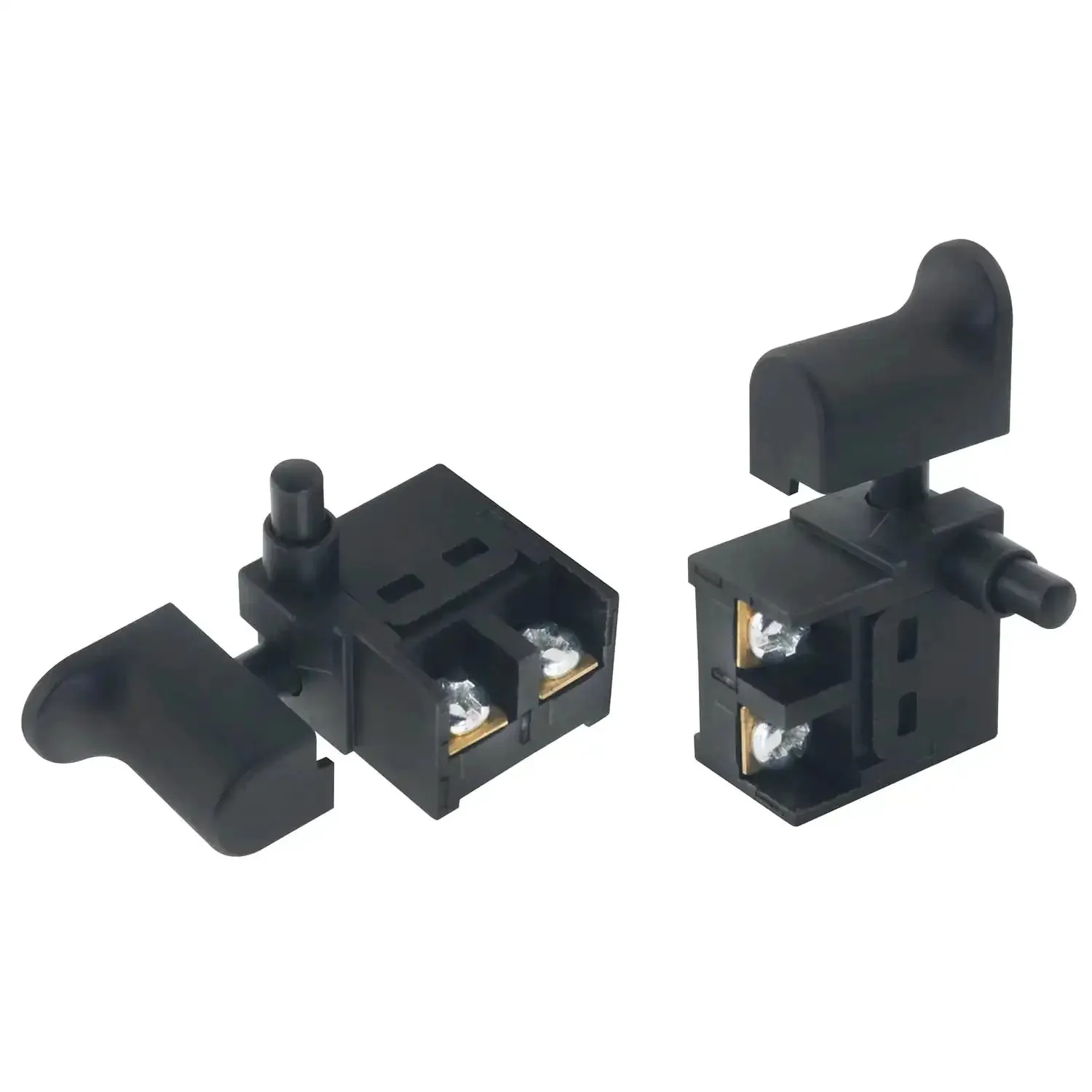 2 Pack Hammer Trigger Power Tool Switches With Pushbutton 6A 110 Type For Drill Cutter Hand Drill And Angle Grinder Durable Metal And Plastic Construction Easy Install And Comfortable Press
