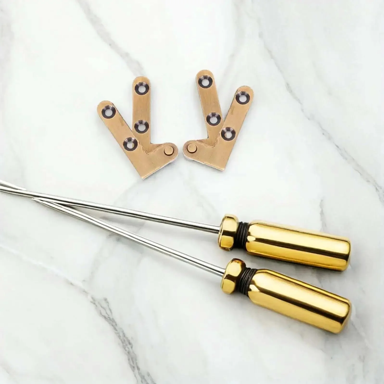 2 Pack Heavy Duty Invisible Pivot Door Hinges Bronze Concealed Hardware For Secret Doors Silent Operation Smooth Quiet Closing For Bookcase And Cabinet Doors Hidden Hinges Upgrade - Image 4