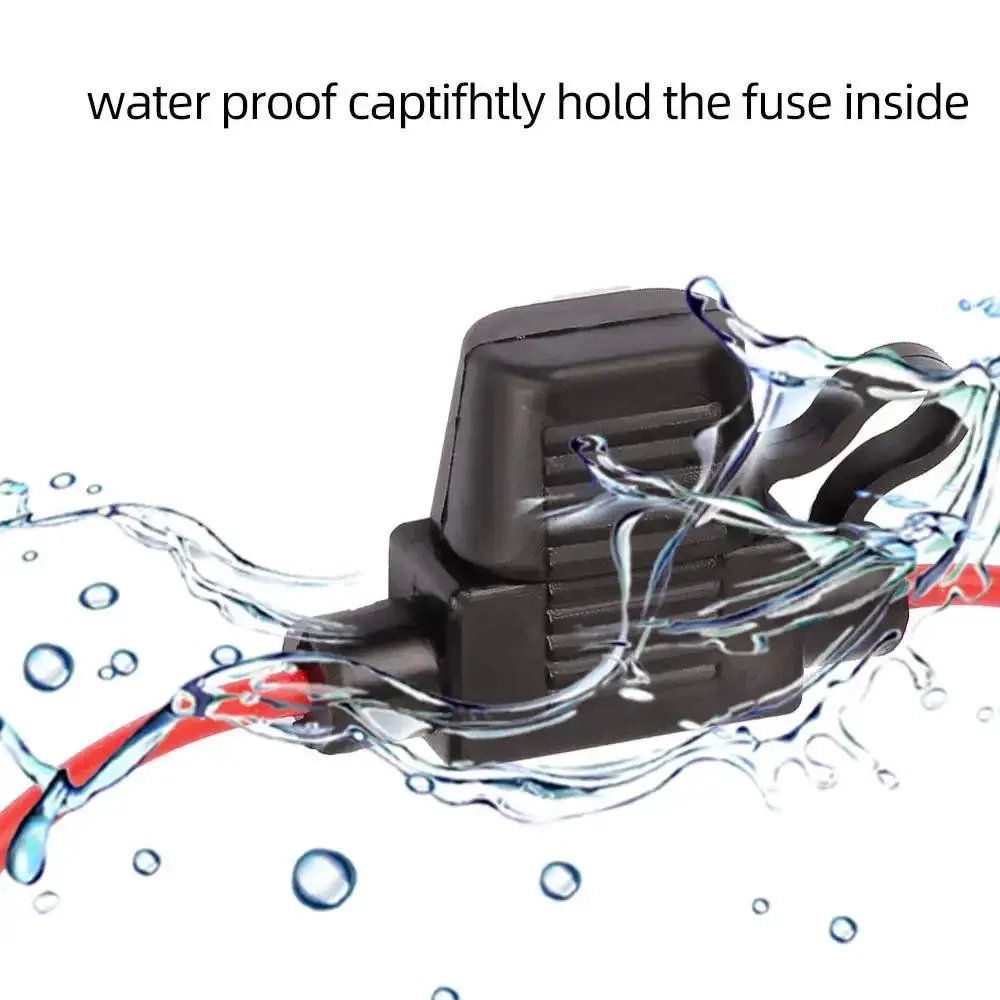 2 Pack Mini Blade Fuse Holders Waterproof Inline Pigtail Harness For Cars, 18 Gauge Wiring, Includes 5A ATM Fuses, Weatherproof, Easy Install, Durable Copper Conductor - Image 5