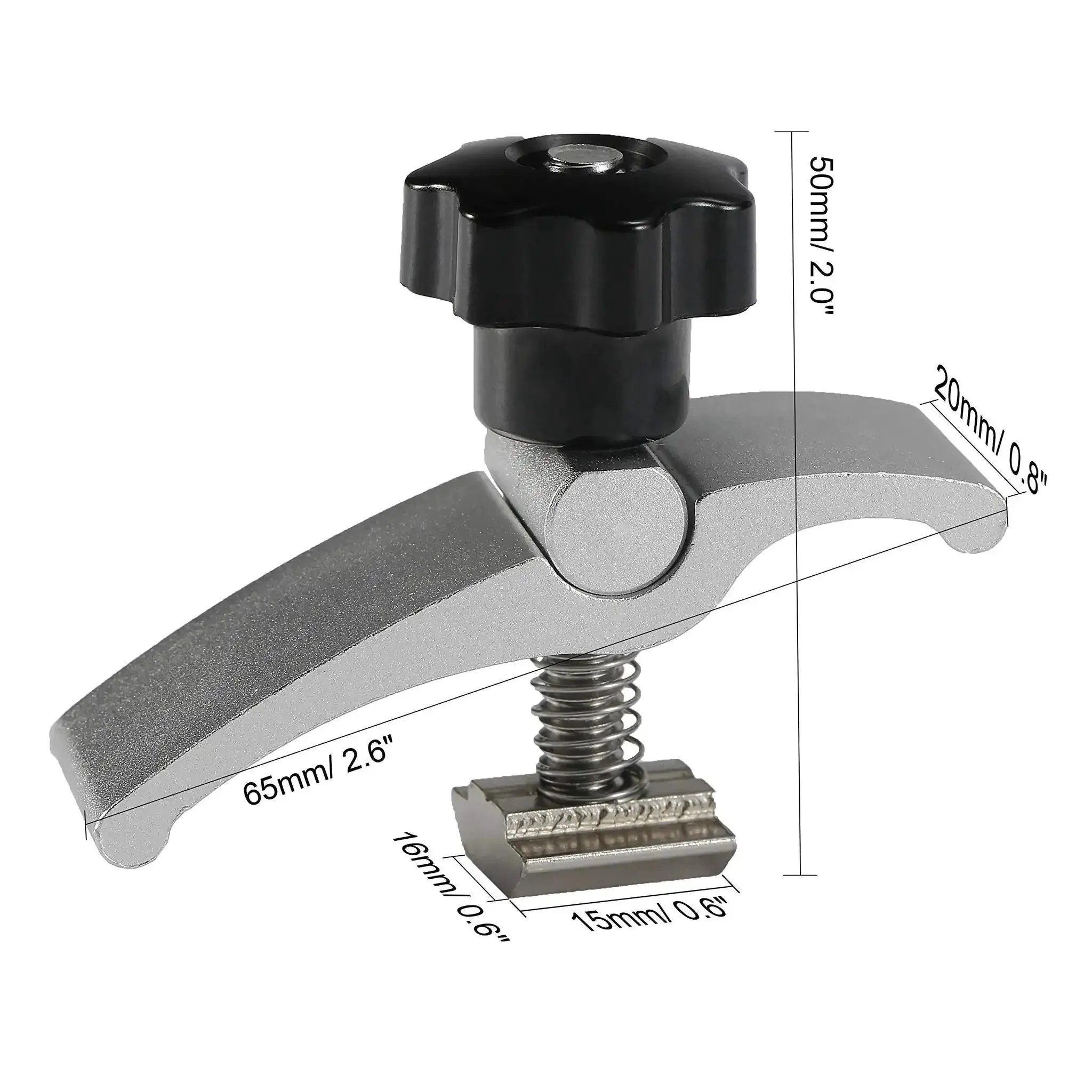 2 Pack Mini T Track Hold Down Clamps For CNC Routers Built For Desktop Woodworking And Metalworking On 3018 Series Machines That Play Nice With 3018 Pro 3018 ProVer And MX3 2.57 Inch Long By 0.79 Inch Wide By 1.97 Inch High - Image 6