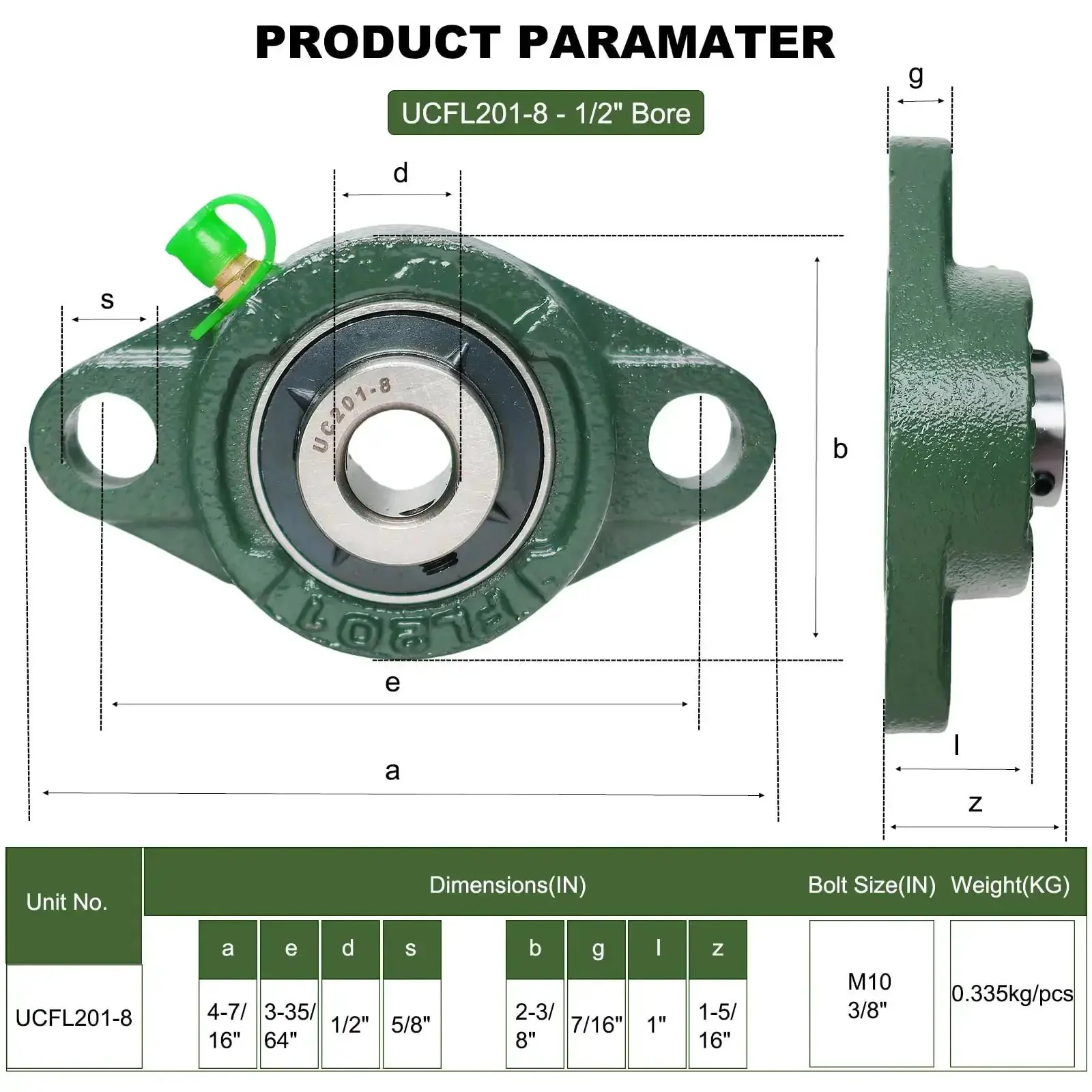 2 Pack Pillow Block Bearings With Flange Mount, Self Aligning, One Half Inch Bore, Steel Bearings, Low Friction And Low Noise, Smooth Operation And Reliable Load Handling, Reduces Maintenance Costs - Image 6