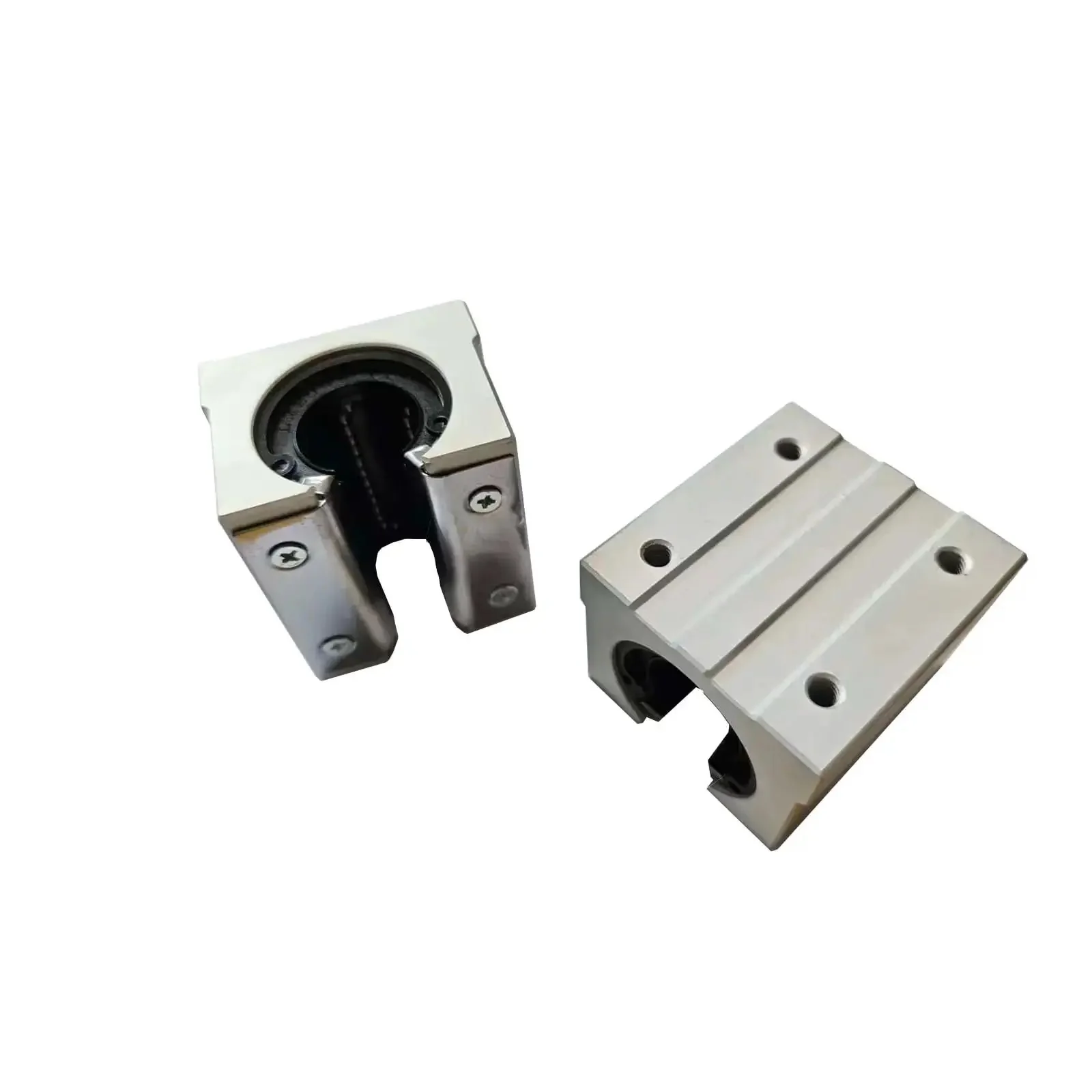 2 Pack SBR25UU Linear Bearing Blocks for 25mm Linear Guide Rails Aluminum Pillow Slide Units with Smooth Low Friction Motion for CNC Routers and Precision Motion Systems - Image 4