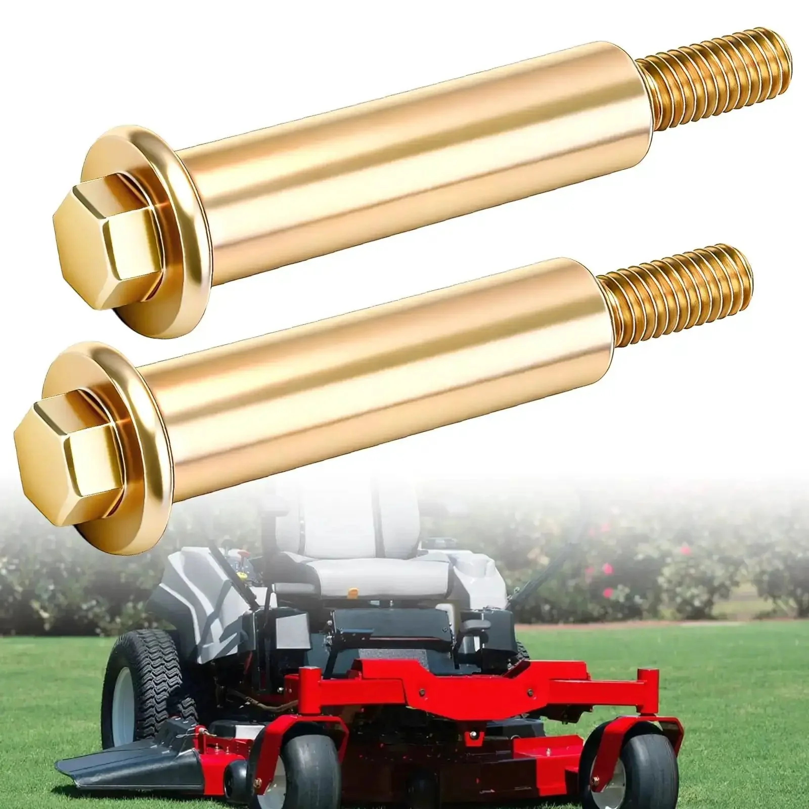 2 Pack Shoulder Bolt 112-3977 Replacement For Exmark Quest Pioneer E Series TimeCutter Titan And Hayter Wheel Horse RZT420H XLS420T Zero Turn Lawn Models 74840 74841 74842 74843