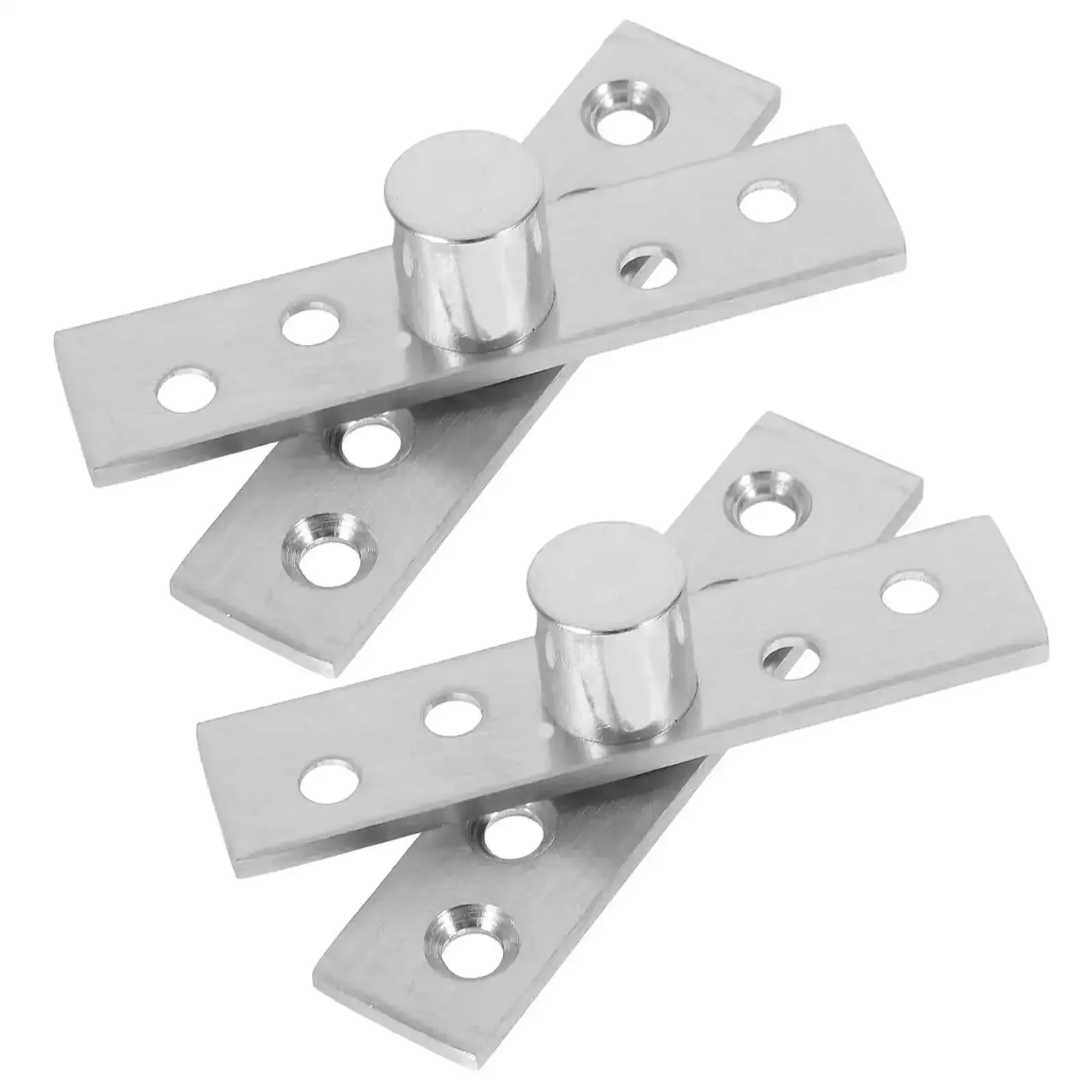 2 Pack Stainless Steel Hidden Pivot Hinges With 360 Degree Rotation For Hidden Doors And Cabinets Heavy Duty Center Shaft Pivot System For Kitchen Cabinets Bookshelves And Secret Door Hardware