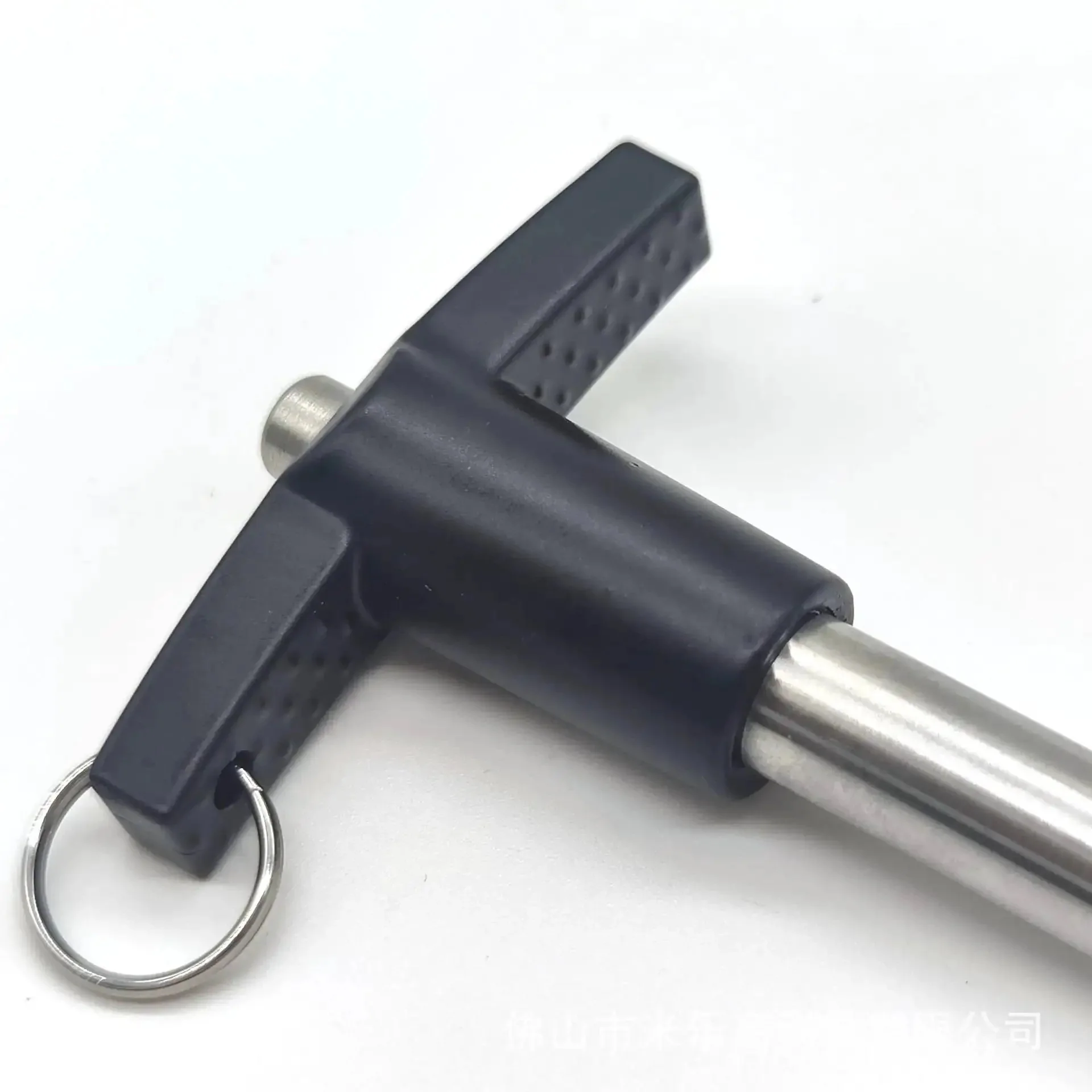 2 Pack T Handle Ball Locking Pins With Rope Quarter Inch Diameter 2 Inch Length 304 Stainless Steel Pin With Aluminum Grip Push Button Quick Release Pin For Stage Audio Aviation Marine Gym Mechanical Engineering - Image 5