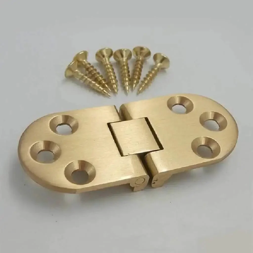 2 Pcs Folding Flip Table Hinge For Sewing And Craft Tables Zinc Alloy With Chrome Plating Finish Round Edge Design Precise Hole Alignment Easy Installation Smooth Operation Heavy Duty And Long Life