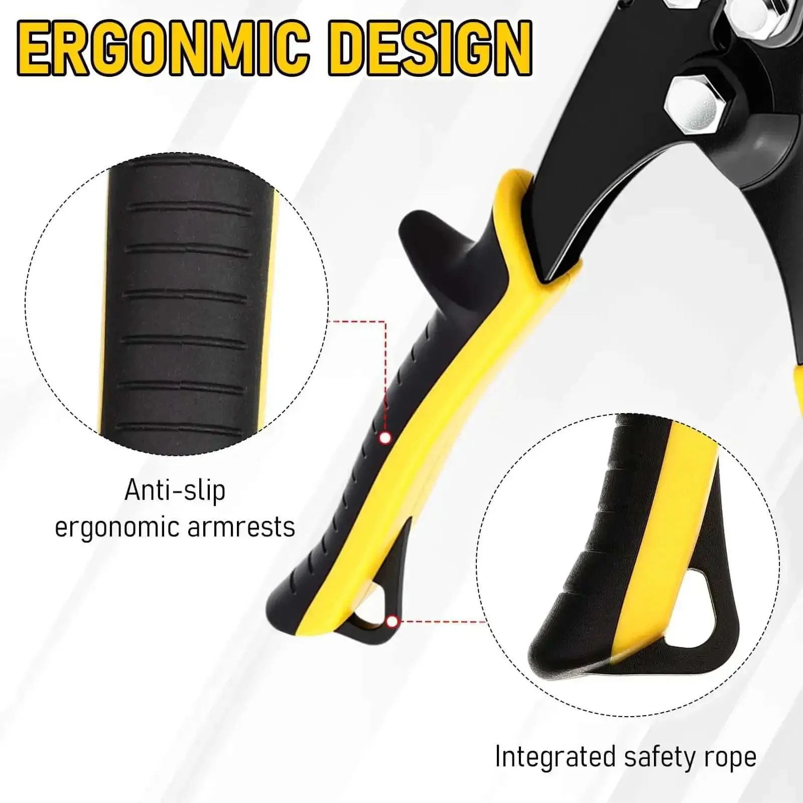 2-Piece 5-Blade Hand Crimper For Sheet Metal And Gutter, Ergonomic Grip Gutter Crimping Tool, 24-28 Gauge Stainless Steel Compatible, A Solid Workhorse For HVAC Ductwork, Stove Pipes, And Downspouts - Image 5