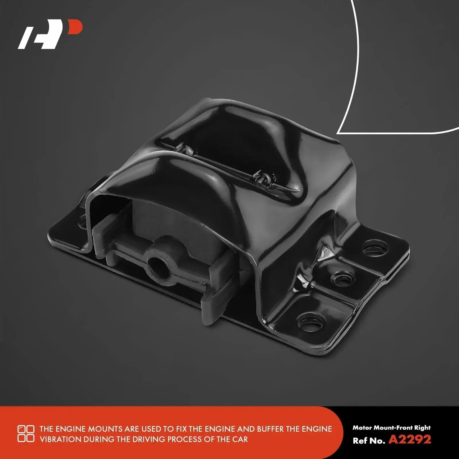 2-Piece Front Left And Right Engine Motor Mount Set For Chevy GMC Cars And SUVs Fits Malibu Impala Camaro C10 C20 Suburban Blazer Caprice Jimmy K1500 And More Durable Engine Mounts For V8 V6 Engines - Image 6