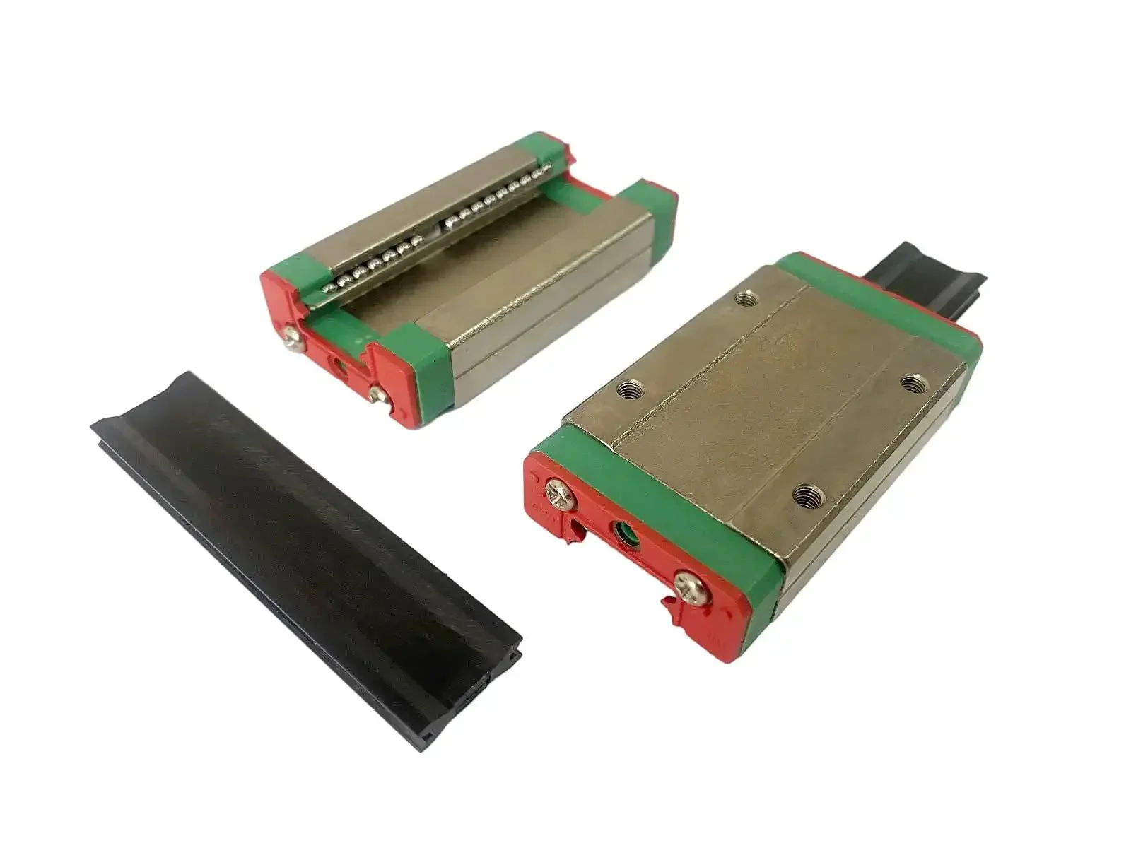 2-Piece MGN15-H Type Linear Slider Carriage Block For Miniature Linear Rail Guide MR15, High-Precision Bearing Steel, Low Wear, Quiet Operation, Smooth Glide, Pro Grade Heavy-Duty Mini Rail Support