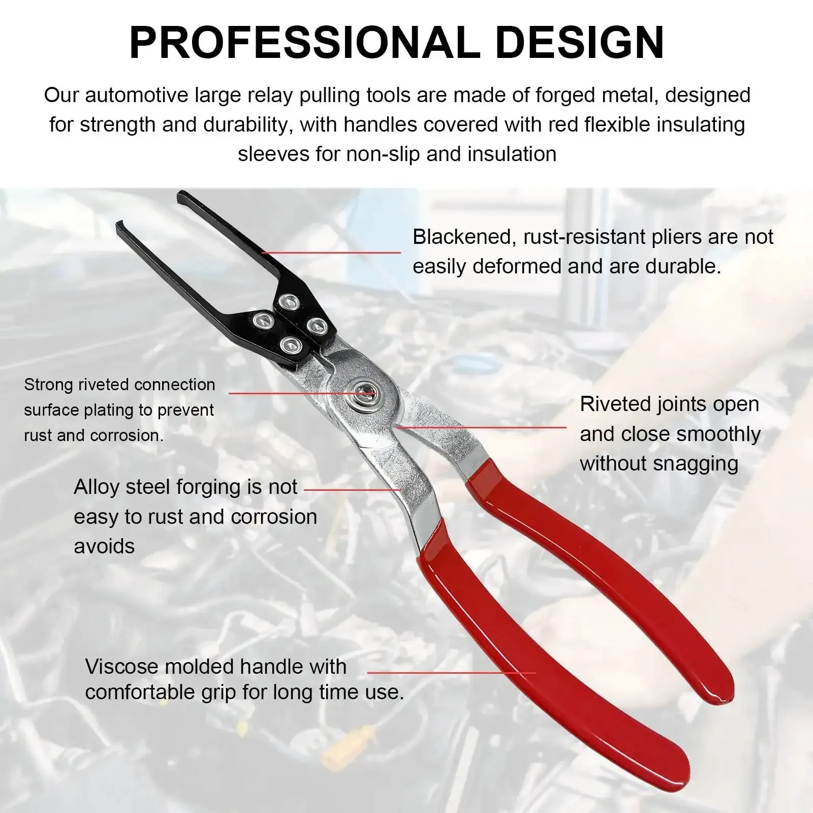 2-Piece Relay And Fuse Removal Tool Set With Relay Puller Pliers And Fuse Puller For Car Electrical Disconnects, Battery Terminal Wiper Pliers, Durable Stainless Steel, DIY Friendly And Built To Last - Image 4