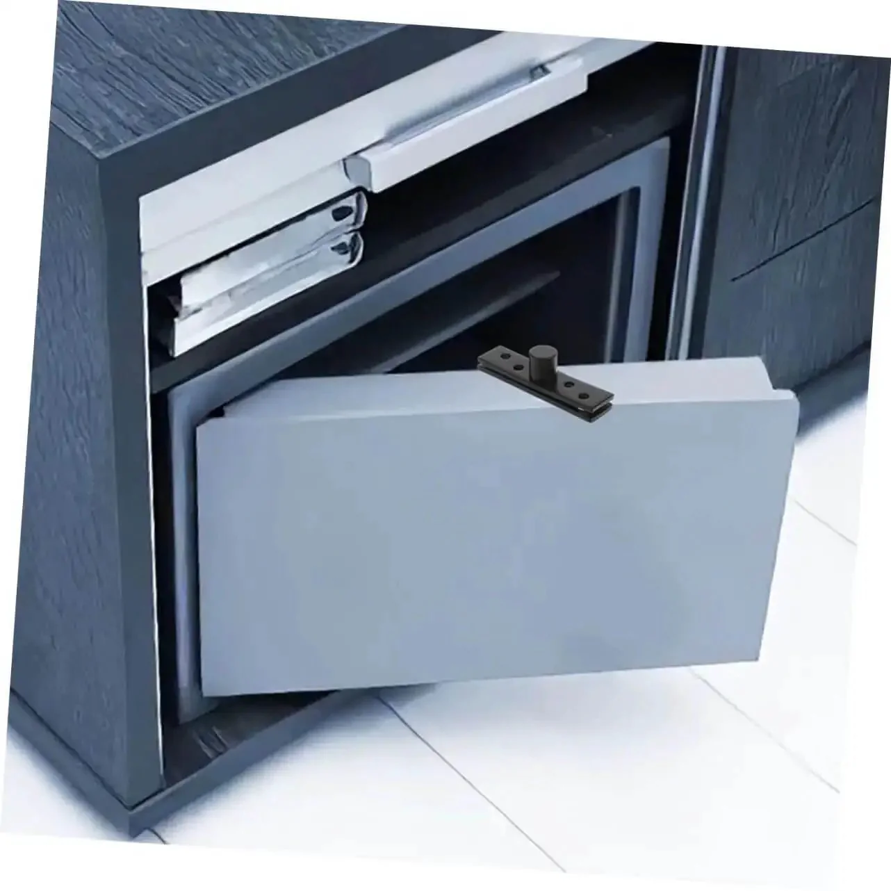 2-Piece Stainless Steel Hidden Pivot Hinges for Concealed Doors and Cabinets, Rotating Concealed Door Hardware, Heavy-Duty Pivot Hinges for Secret Doors, Sleek Invisible Look, Durable and Versatile for Wooden Doors - Image 5