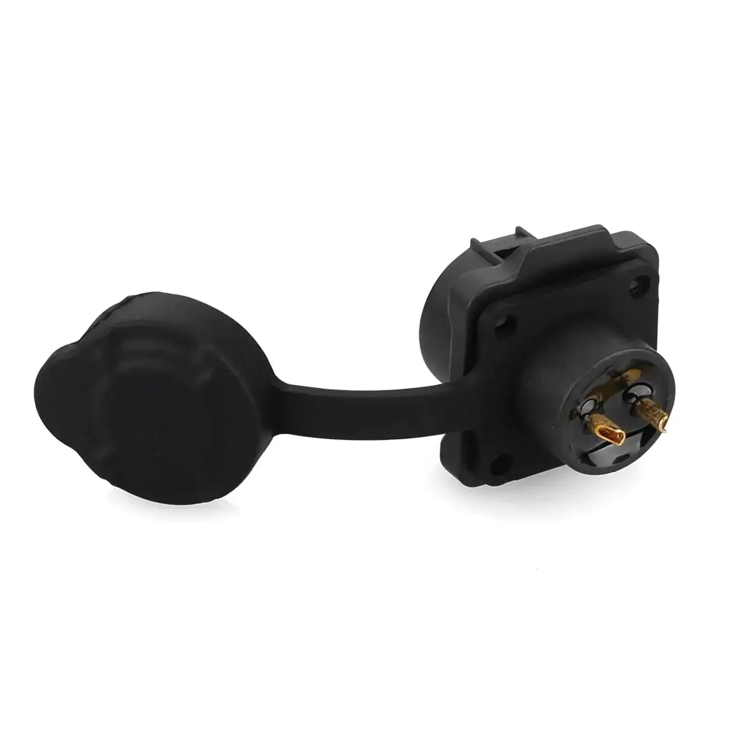 2 Pin M12 Waterproof Panel Mount Connector DC 12V For AV Systems IP68 Rated Plug And Socket, Rugged PBT Plastic Cable End Connector With Tight Seal, Durable Industrial Grade Interface For Outdoor Or Indoor Use - Image 9