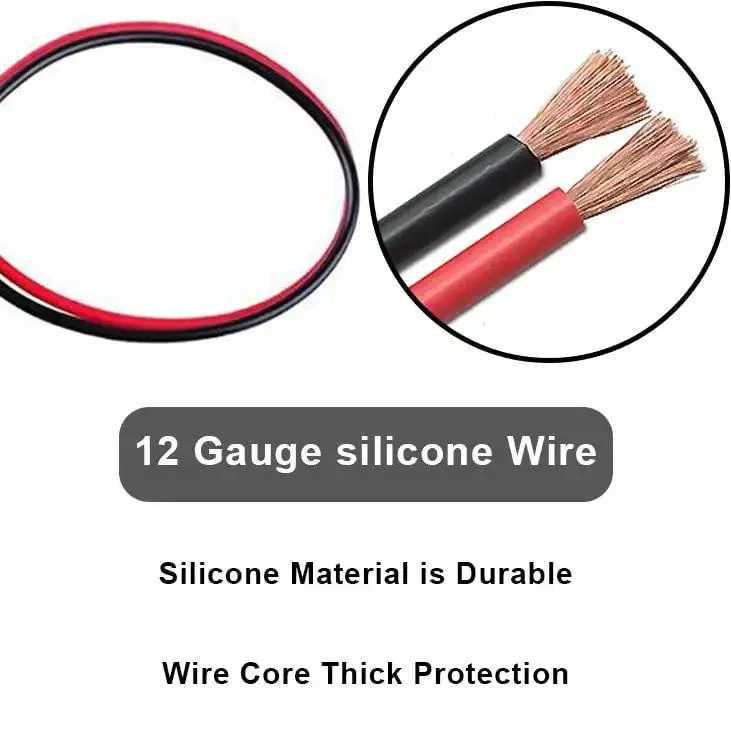 2 Pin Quick Disconnect SAE Wire Harness Connector With 12 Inch 12 Gauge Cable For 12V Systems, Heavy Duty Polarized Molded Plug And Play, Color Coded Red And Black Leads, 5 Pack - Image 4