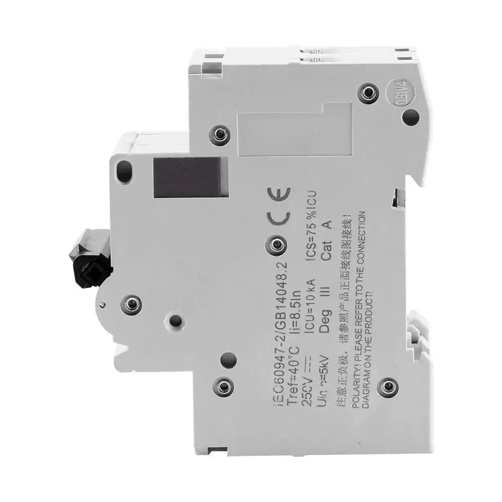 2-Pole 250V DC Miniature Circuit Breaker For Solar Systems, Din Rail Mount, Quick-Trip DC Breaker, C65H-DC, 32A, Protect Your Low Voltage Solar Grid From Overloads And Short Circuits - Image 9
