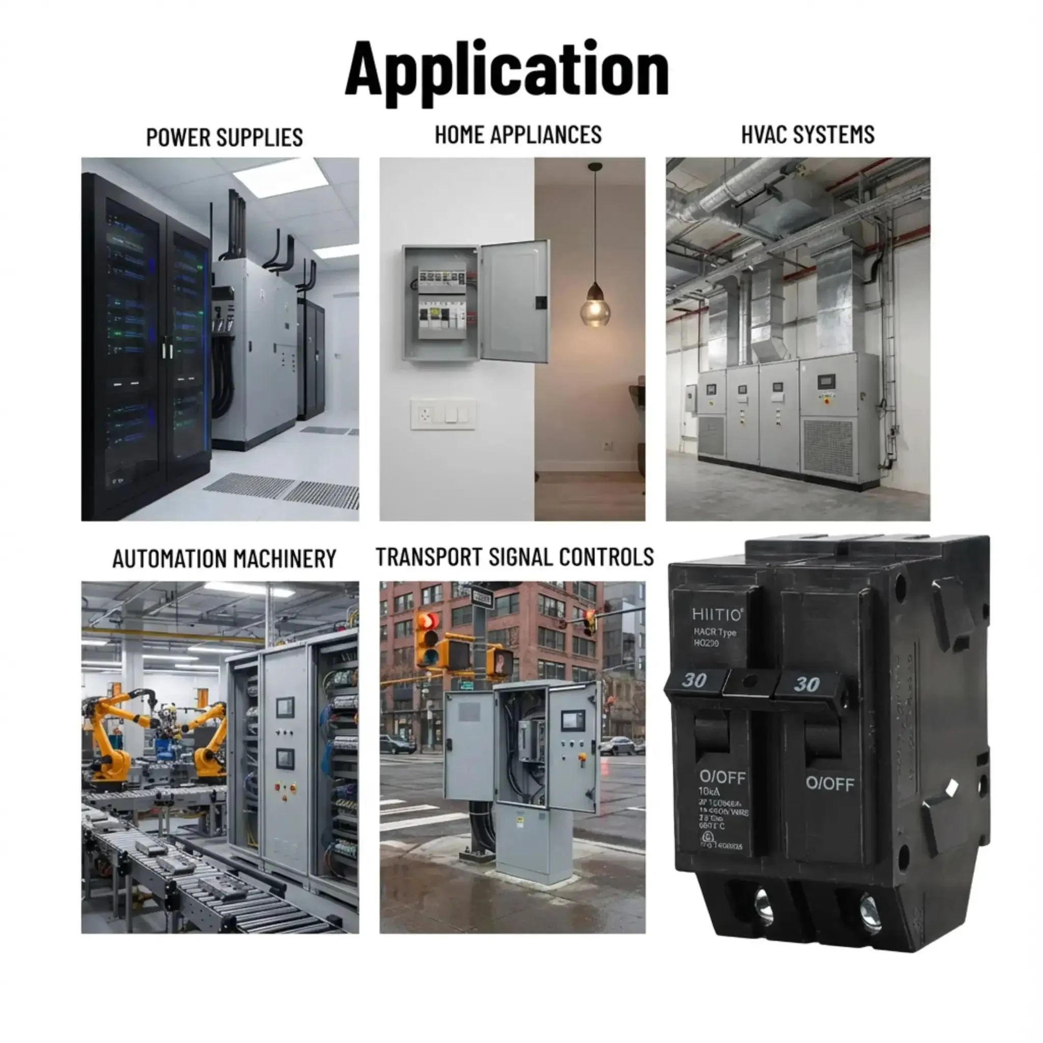 2 Pole 60A Thermal Magnetic Miniature Circuit Breaker Plug In Panel Mount With Tool Free Install And 10KA Breaking Capacity For Residential And Light Commercial MCB UL Listed - Image 4