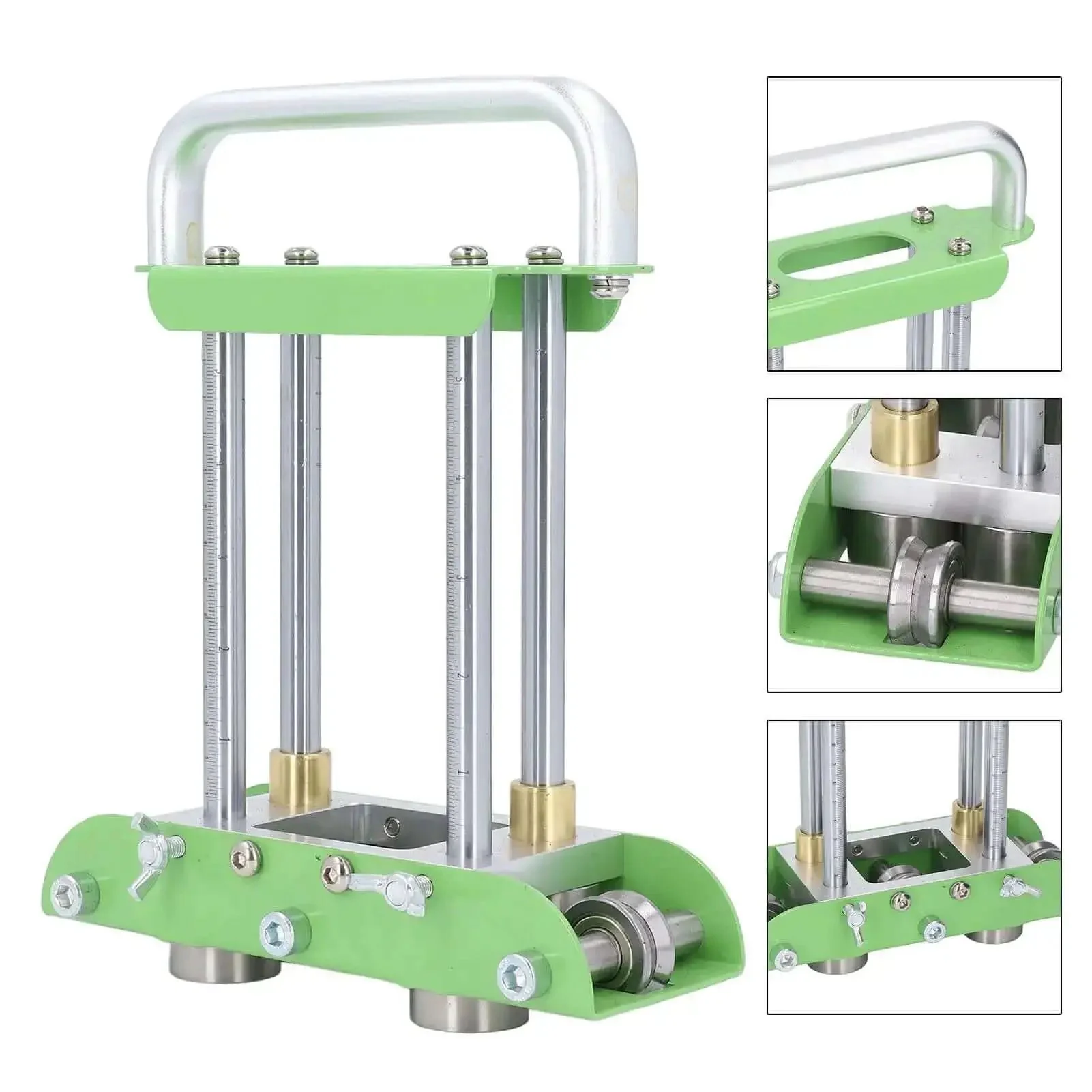 2 Station Roller Bender For 0 To 90 Degree Bends No Sweat Easy To Use Portable Manual Roof Sheet Metal Bender Heavy Duty Folding Tool For Half Inch To Five Inch Heights Works On Steel Aluminum Copper Roofing Materials - Image 5