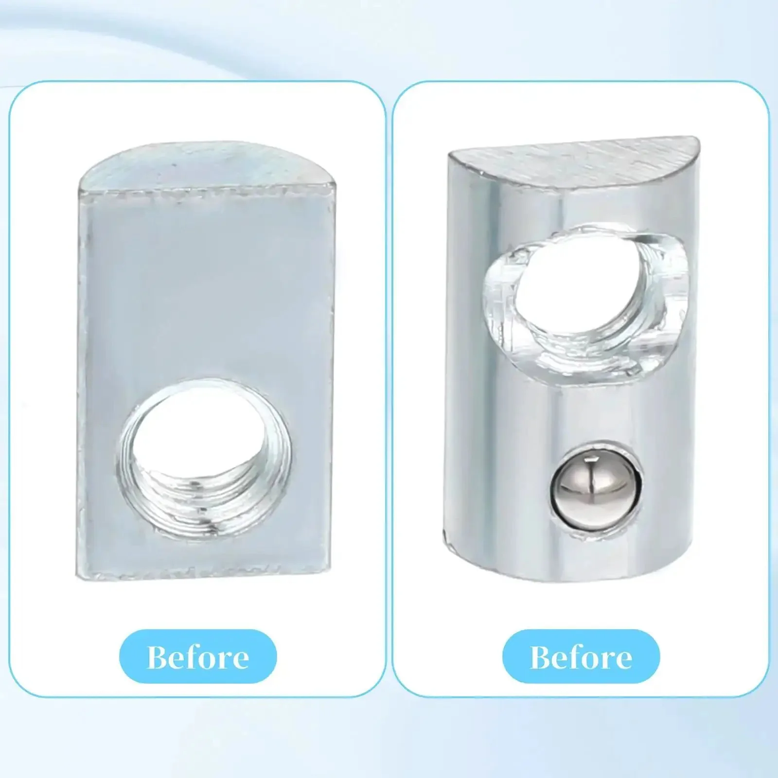 20 Pack 1/4-20 T Slot Nuts With Ball Spring Roll In Steel For Smooth Sliding T Slot Hardware On 10 Series Aluminum Extrusion Profiles And Rails Built To Last - Image 6