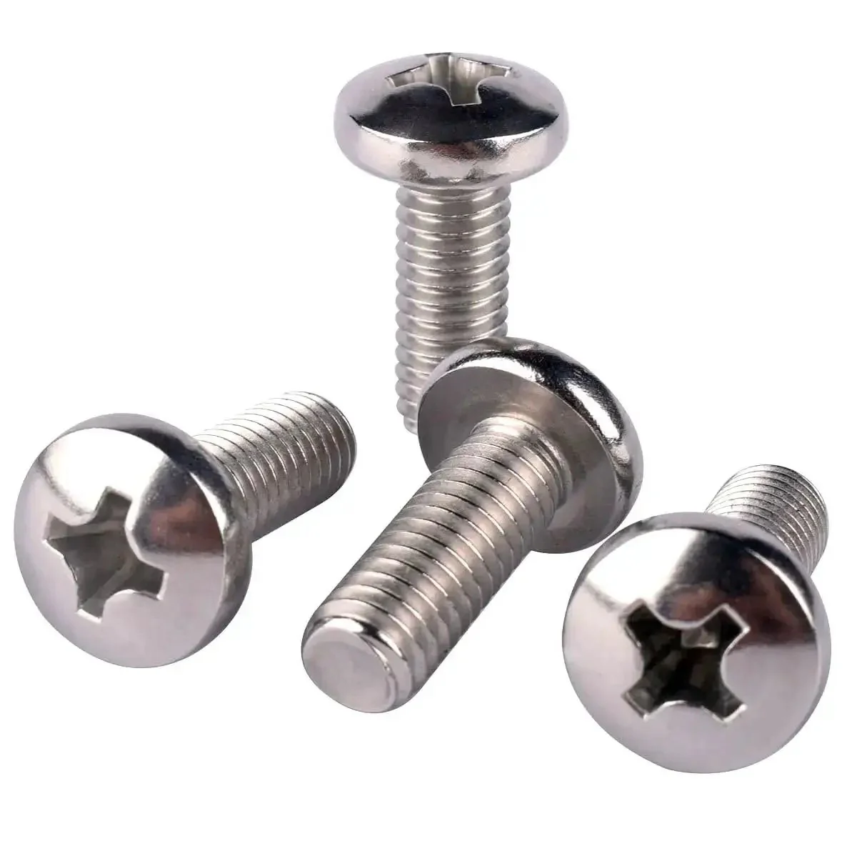 20 Pack 1/4-20 x 1/2 Pan Head Phillips Machine Screws 304 Stainless Steel 18-8 Full Thread Corrosion-Resistant Fasteners For DIY Projects Electronics And Heavy-Duty Home Repairs