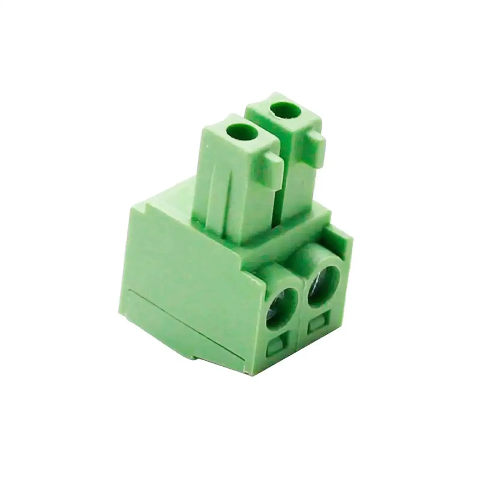 20 Pack 2 Pin KF2EDG 3.81mm Pitch Pluggable PCB Terminal Block Panel Mount Angle Screw Connector Socket For DIY Electronics Projects AC 300V 10A Rated PA66 High Temp Plastic - Image 3