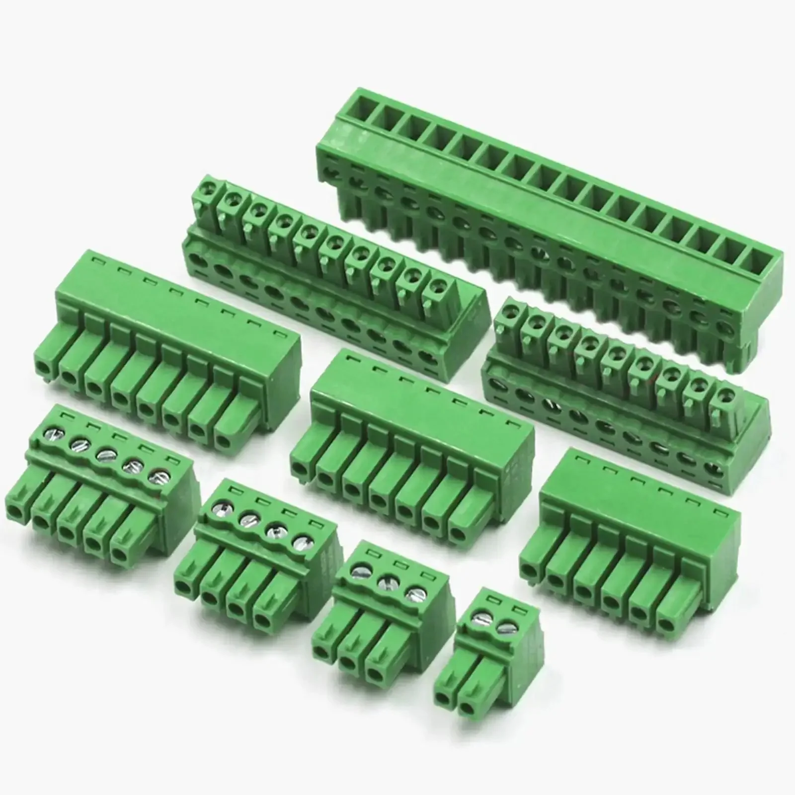 20 Pack 3.81mm 3 Pin Quick Connector PCB Screw Terminal Block Plug For 28 To 16 AWG Cable Easy Screw Wiring No Solder Required Durable Terminal Connector Kit For DIY Projects - Image 2