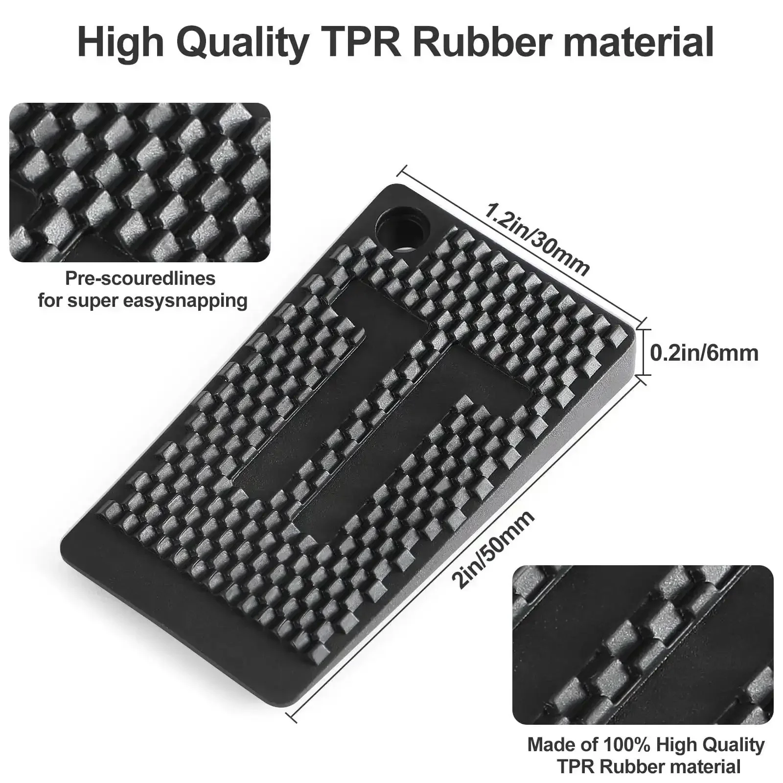20 Pack Anti Slip Furniture Leveling Pads Shims for Tables Chairs Cabinets, Stackable Waterproof Rubber Level Wedges, 2in Long x 1.2in Wide x 0.2in Thick, Non Slip DIY Friendly Home Improvement Accessories - Image 6