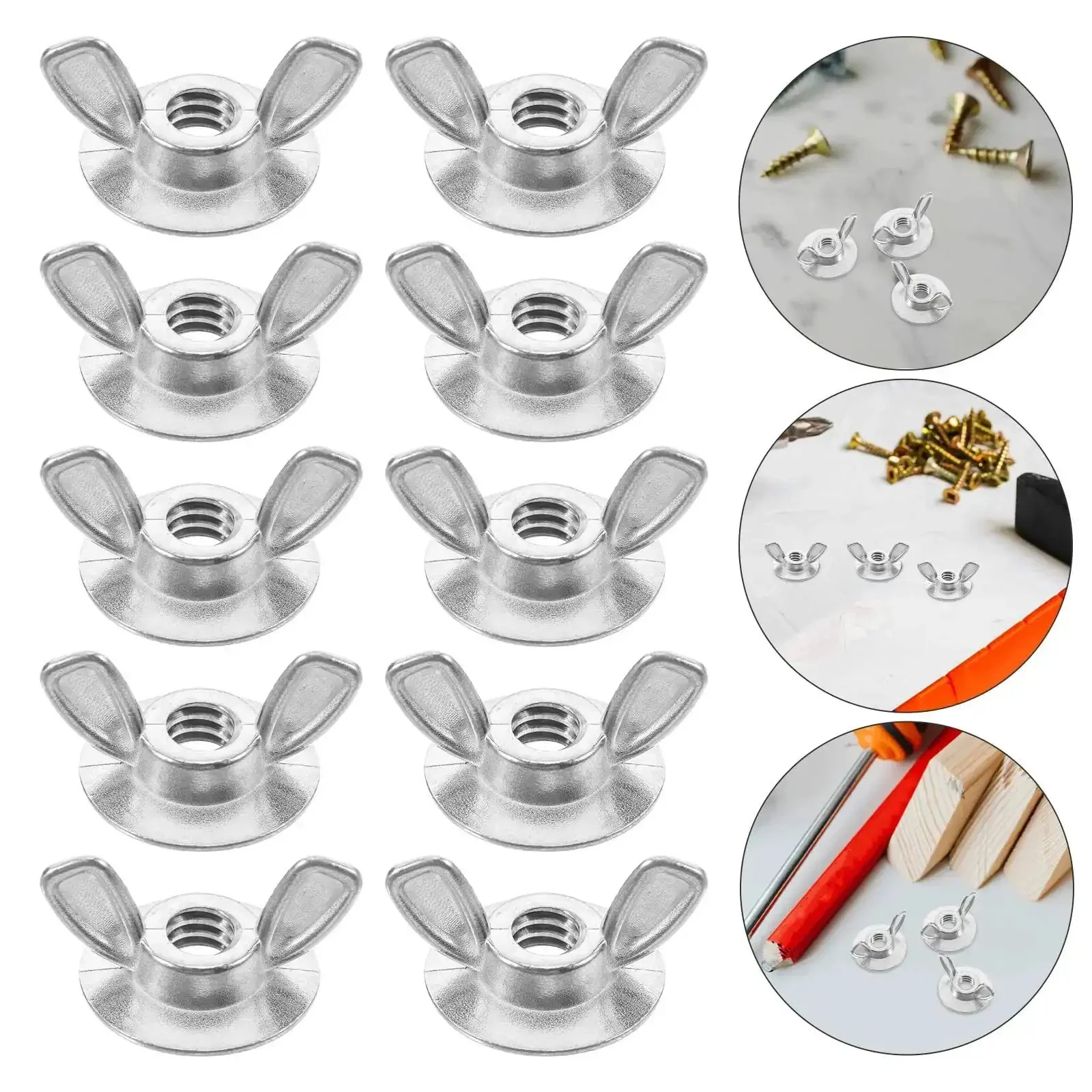 20 Pack Hurricane Shutter Wing Nuts 1/4-20 With Washer Base For Quick Release Storm Panels, Butterfly Screws For Home Improvement And Scuba Backplates, Easy Install, Fast Removal, And Simple Cleaning - Image 3