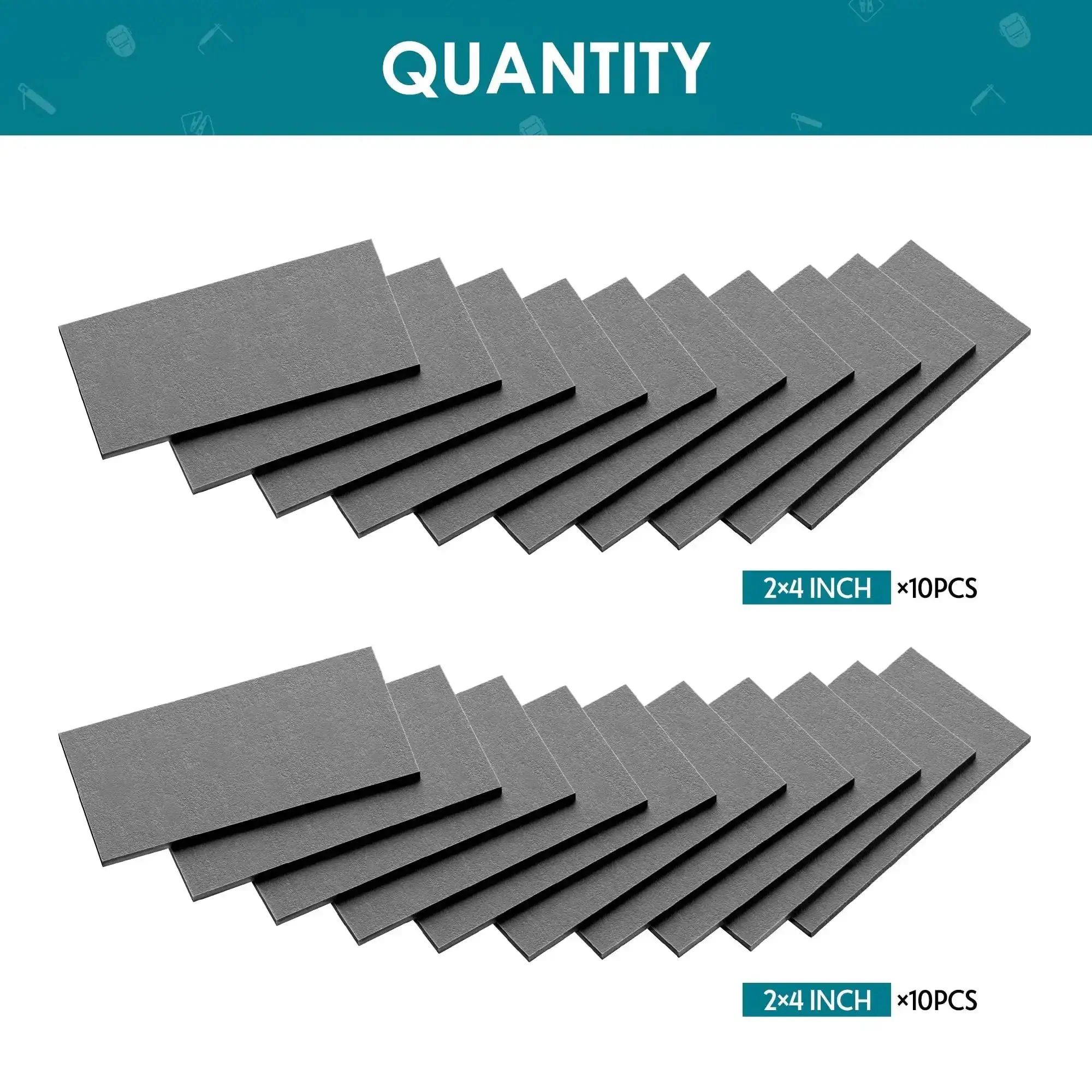 20 Pcs 2x4 Inch Mild Steel Welding Plates 11 Gauge 50 x 100 x 3 mm DIY Cuboid For MIG TIG Gas Arc Stick And Wirefeed Welding Practice Training Steel For Beginners And Pros - Image 5