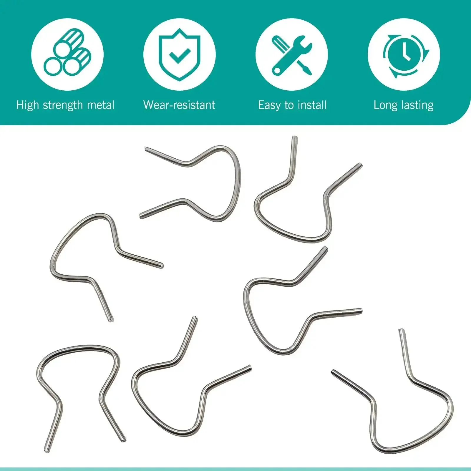 20 Piece Car Window Crank Retainer Clip Set for Most Vehicles, Universal Metal Window Handle Retainer Clips, No-Fuss Easy Install Replacement for Damaged Cranks, Durable Automotive Hardware - Image 6