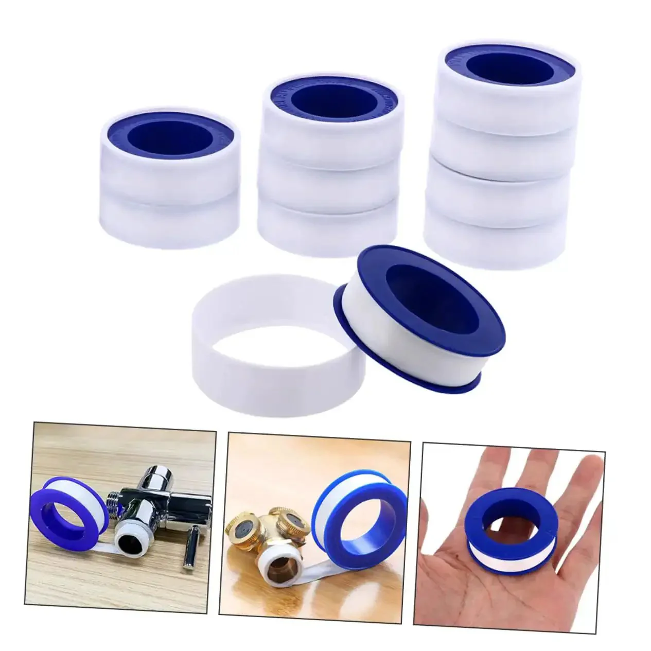 20 Rolls PTFE Tape High Temperature Waterproof Thread Sealant For Plumbing, Durable Leak Proof Teflon Tape, Easy To Wrap, Heat Resistant, Industrial Grade Sealing Solution - Image 2