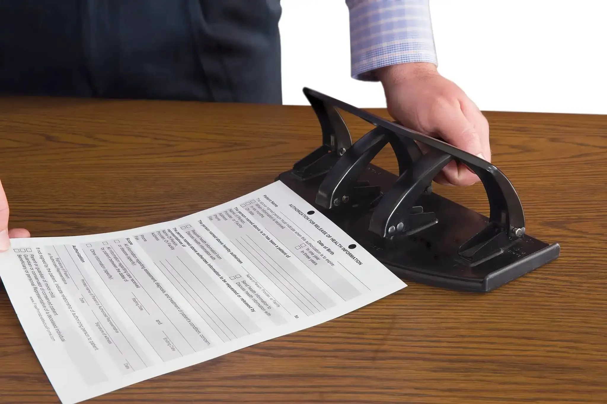 20-Sheet Duo Two-Sided Heavy-Duty Hole Punch That Switches Between Two and Three Holes Like a Boss Instantly, No Adjustments Needed, Removable Chip Tray, Built Tough From Metal and Plastic, 9/32 Inch Holes, Black - Image 2
