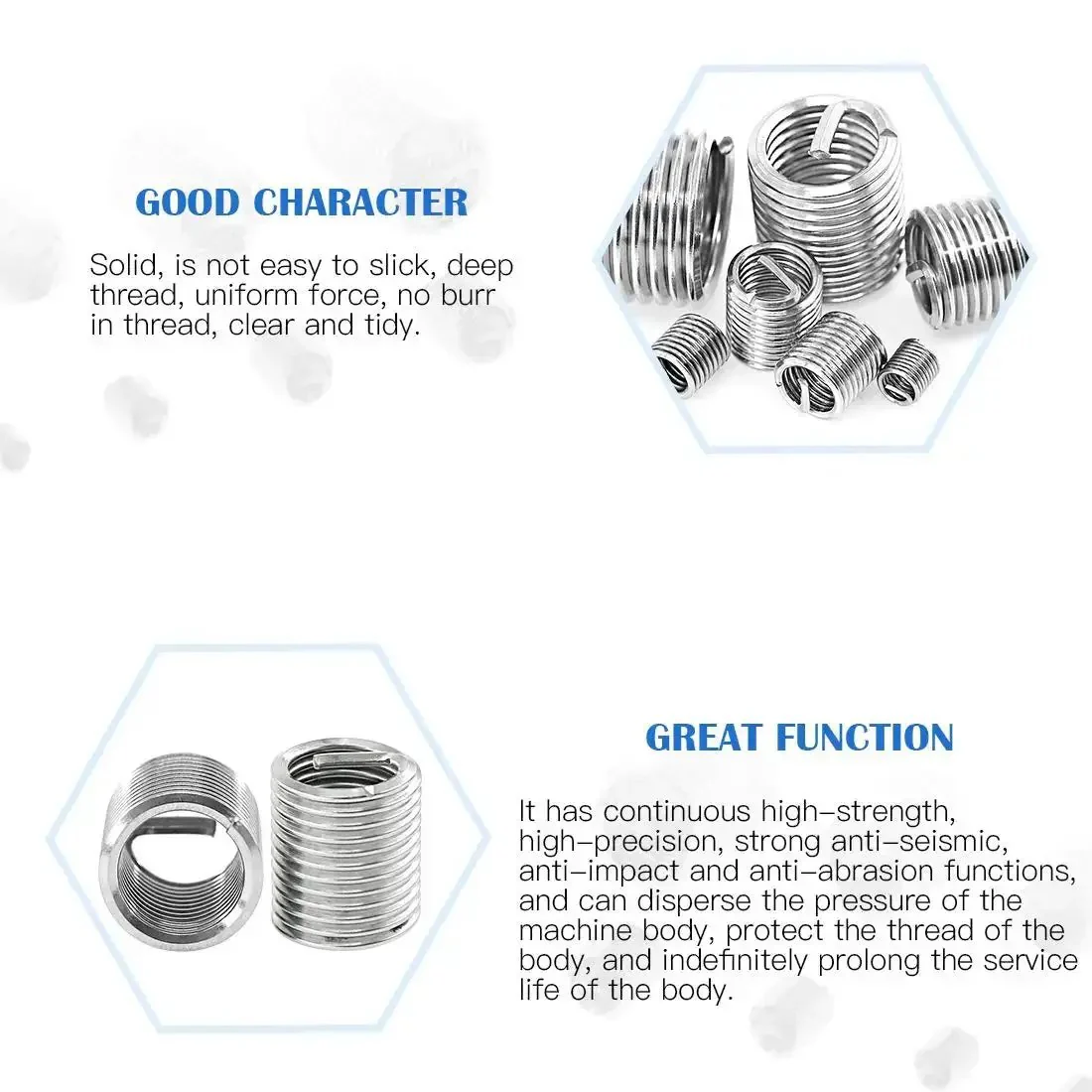 200 Pcs Stainless Steel Wire Thread Inserts Kit M3 M4 M5 M6 M8 M10 M12 Helical Coil Sleeves For Automotive And Machinery Repairs Built From 304 Stainless For Superior Corrosion Resistance And Easy Screw Recovery Workhorse Tough As Nails - Image 5