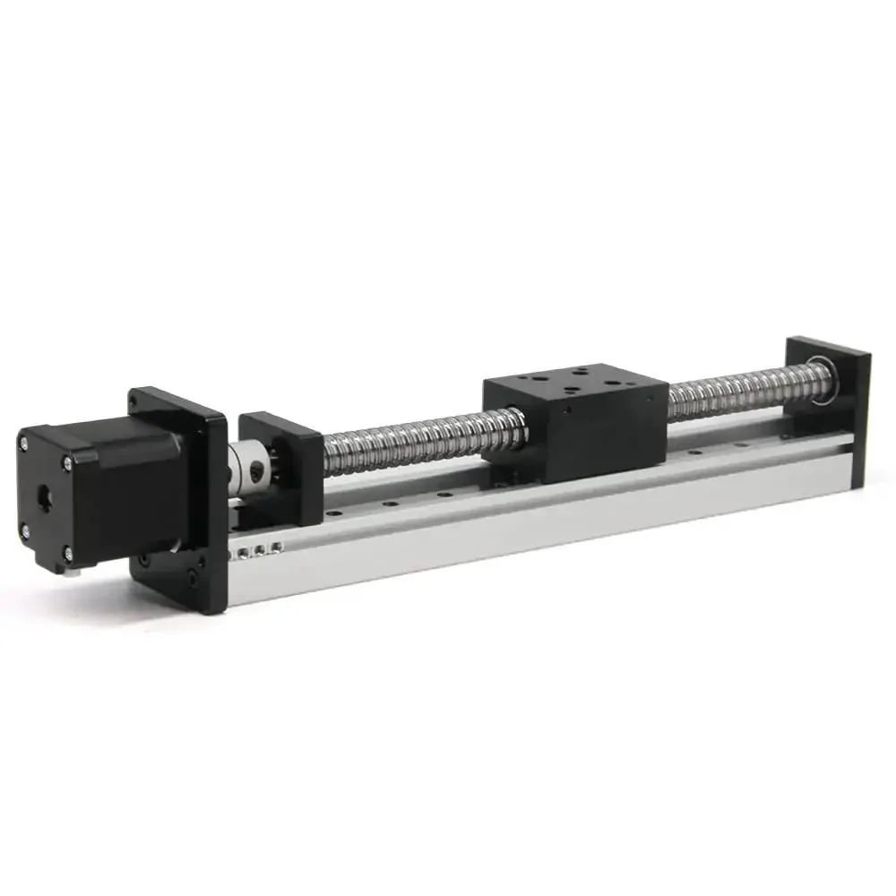 200mm Linear Rail Guide System Workhorse With SFU1605 Ballscrew And Nema 17 Stepper Motor For DIY CNC Router X Y Z Linear Stage Actuator, High Precision, Smooth Travel, Metal Build For Heavy Duty Machining - Image 8