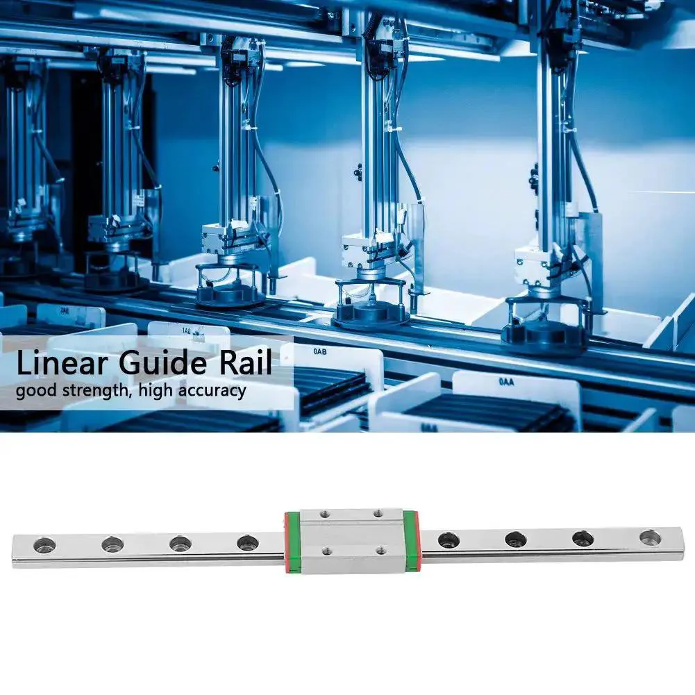 200mm Miniature Linear Guide Rail With 9mm Width Slide Block And 4 Point Contact For Rock Solid Motion In Precision CNC Modules And Automation Systems For Precise Repeatable Motion In Robotics And Lab Automation - Image 2
