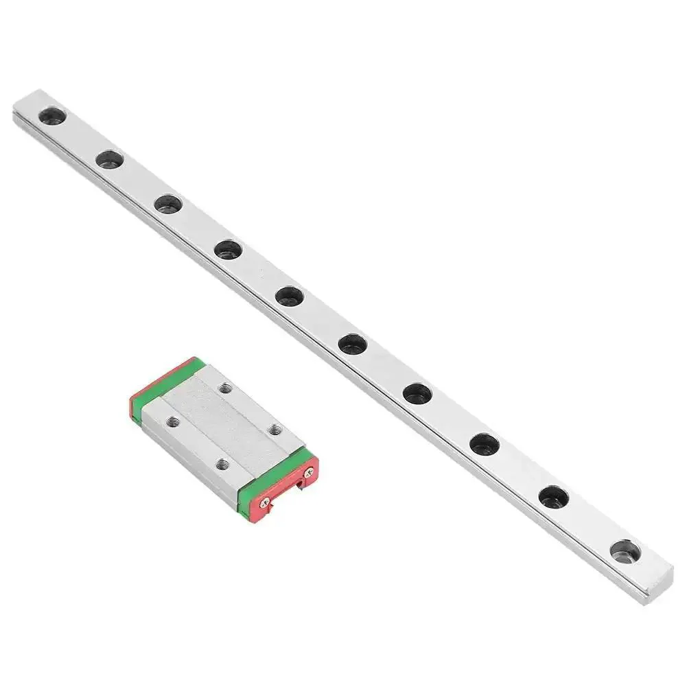 200mm Miniature Linear Rail Guide With 9mm Width And 4 Point Contact Design For Precision Equipment CNC Machines Automation Systems And Smooth Rock Solid Linear Motion With Slide Block - Image 2