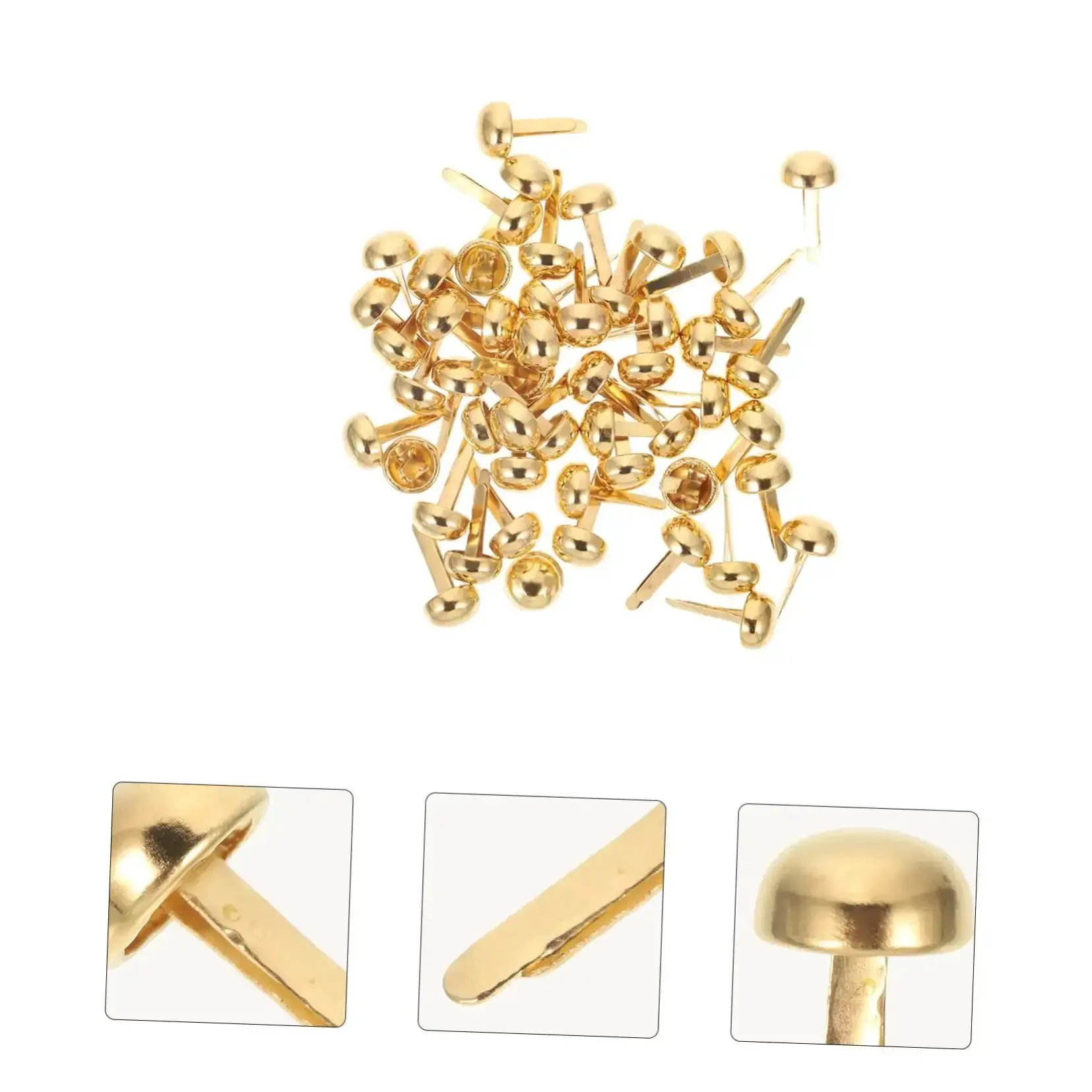 200Pcs Miniature Nails Tacks Pins Brads For Paper Crafts Scrapbooking Fasteners For Diy Projects Jewelry Box Nails Panel Assortment Set For Card Making Gift Boxes And Home Decor - Image 8